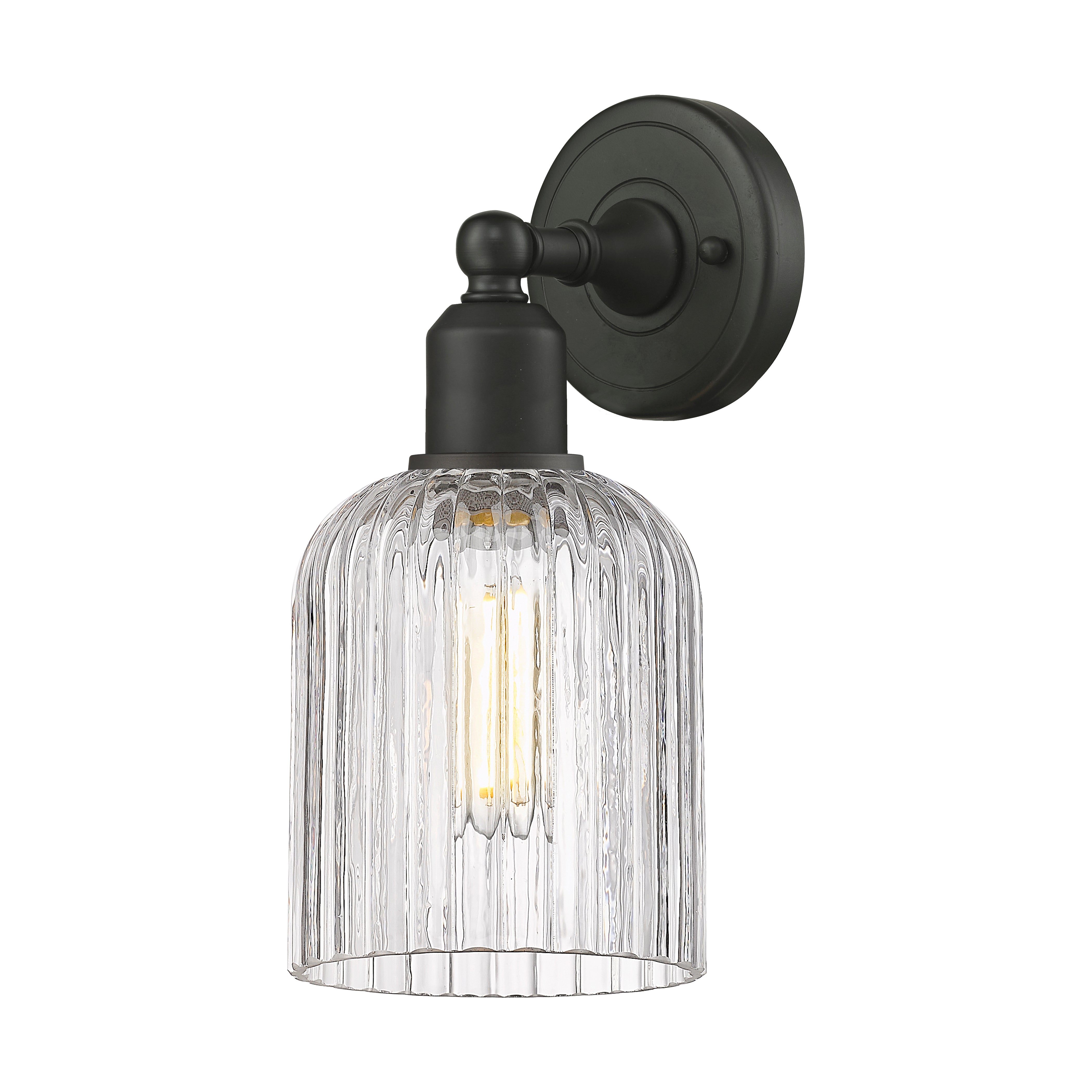 Austere Sconce Cast Brass Steel Finish