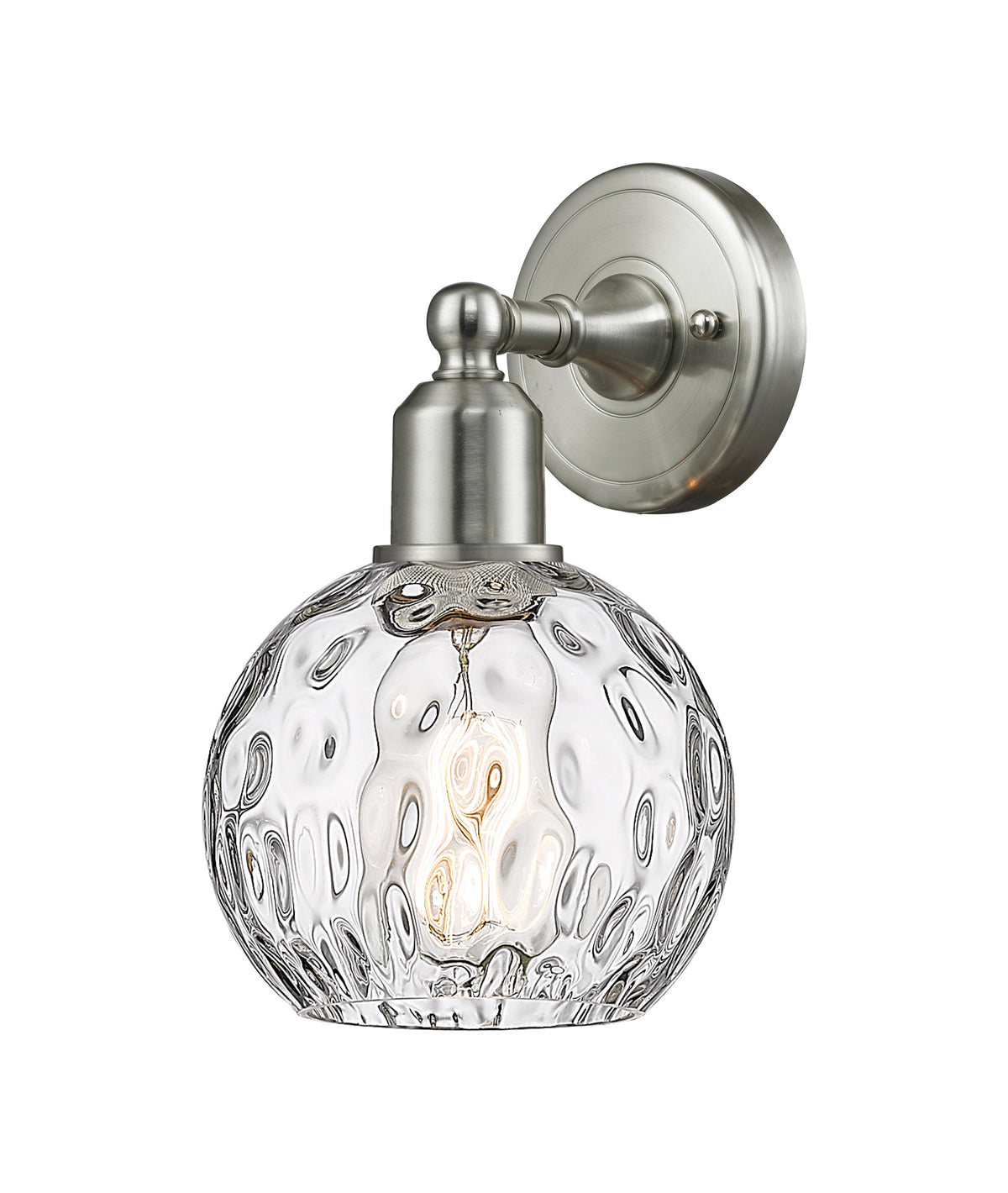 Athens Water Glass 6-Inch 1-Light Sconce 9.875-Inch High