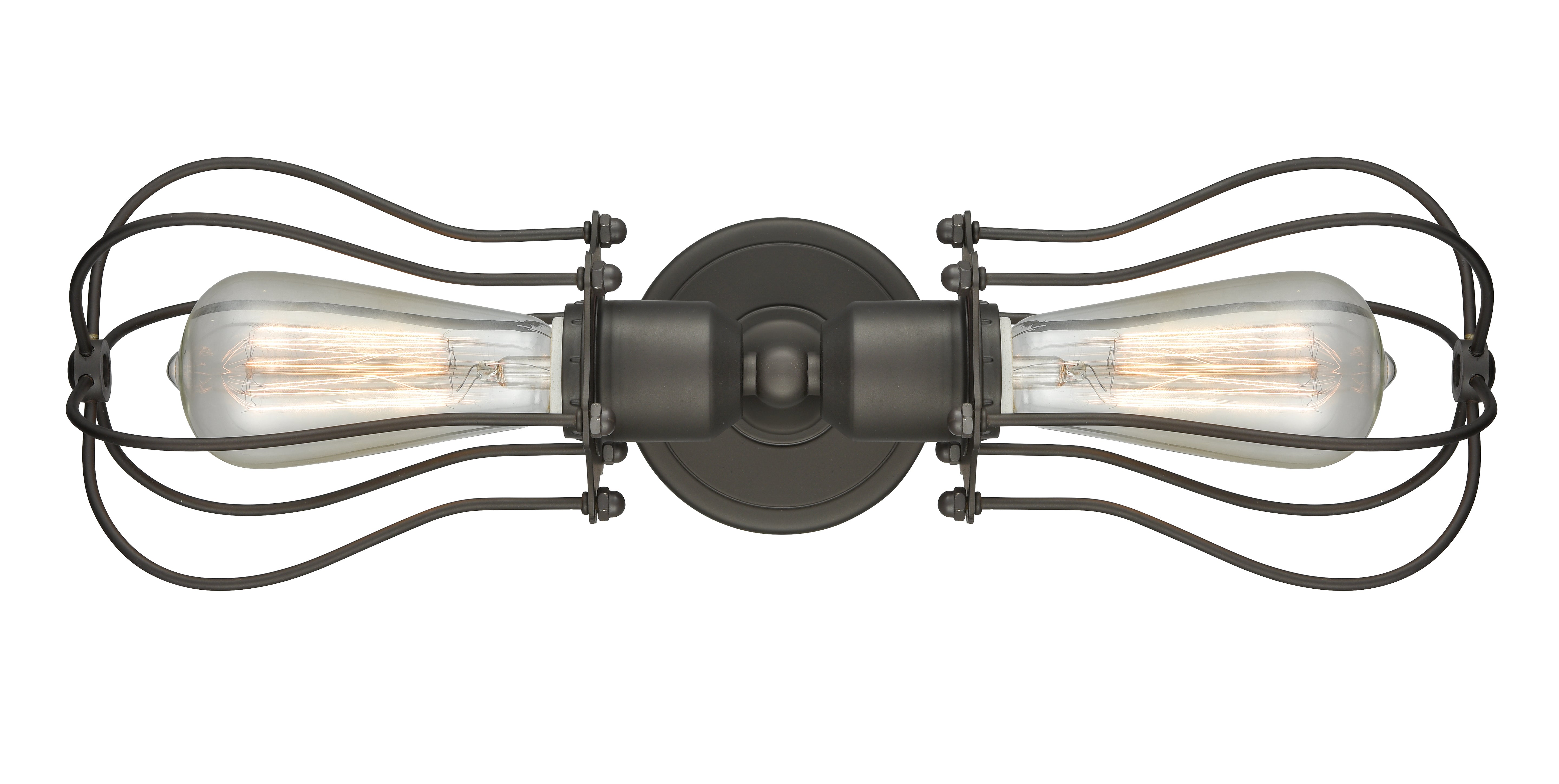 Austere Industrial, Modern Contempo, Restoration-Vintage Muselet Linear Bath Vanity Light