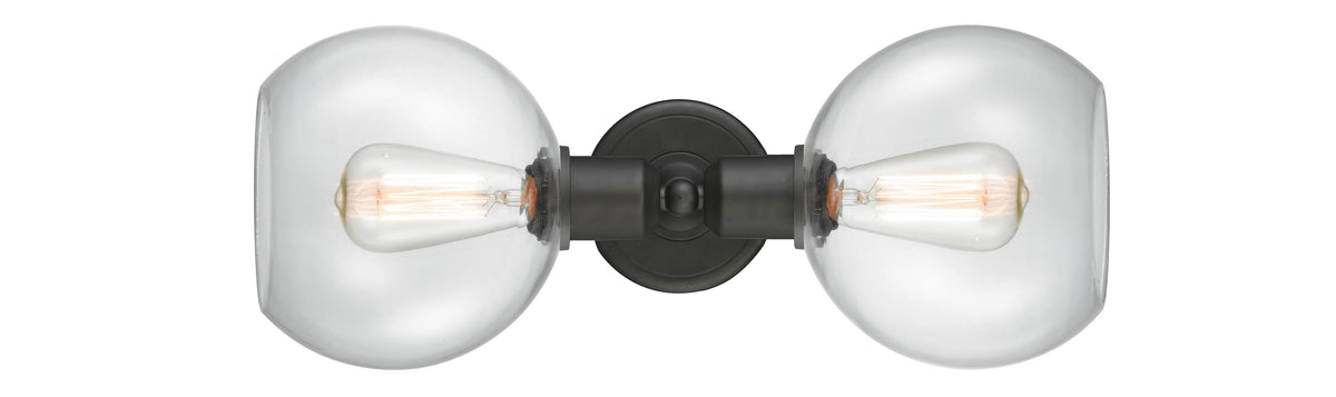 Sphere 21-Inch 2-Light Bath Vanity Light with LED Bulbs