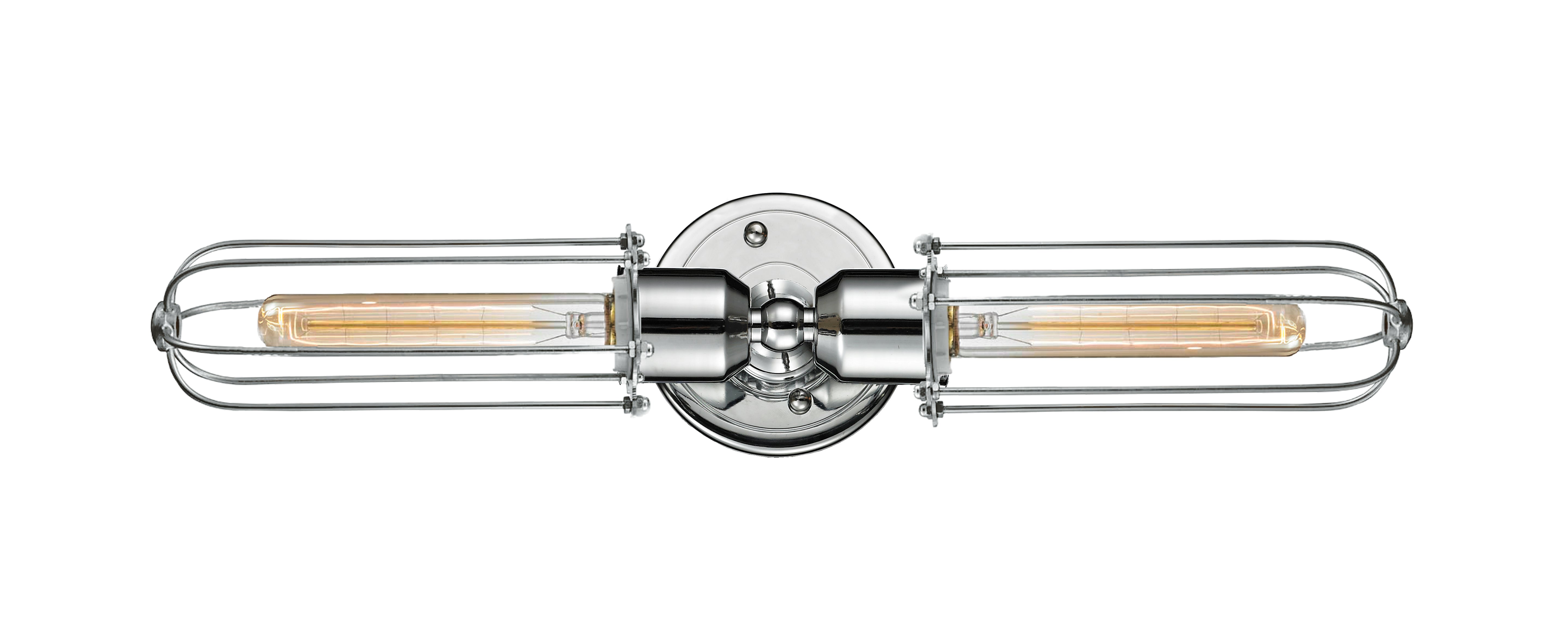 Austere Industrial, Modern Contempo, Restoration-Vintage Muselet Linear Bath Vanity Light