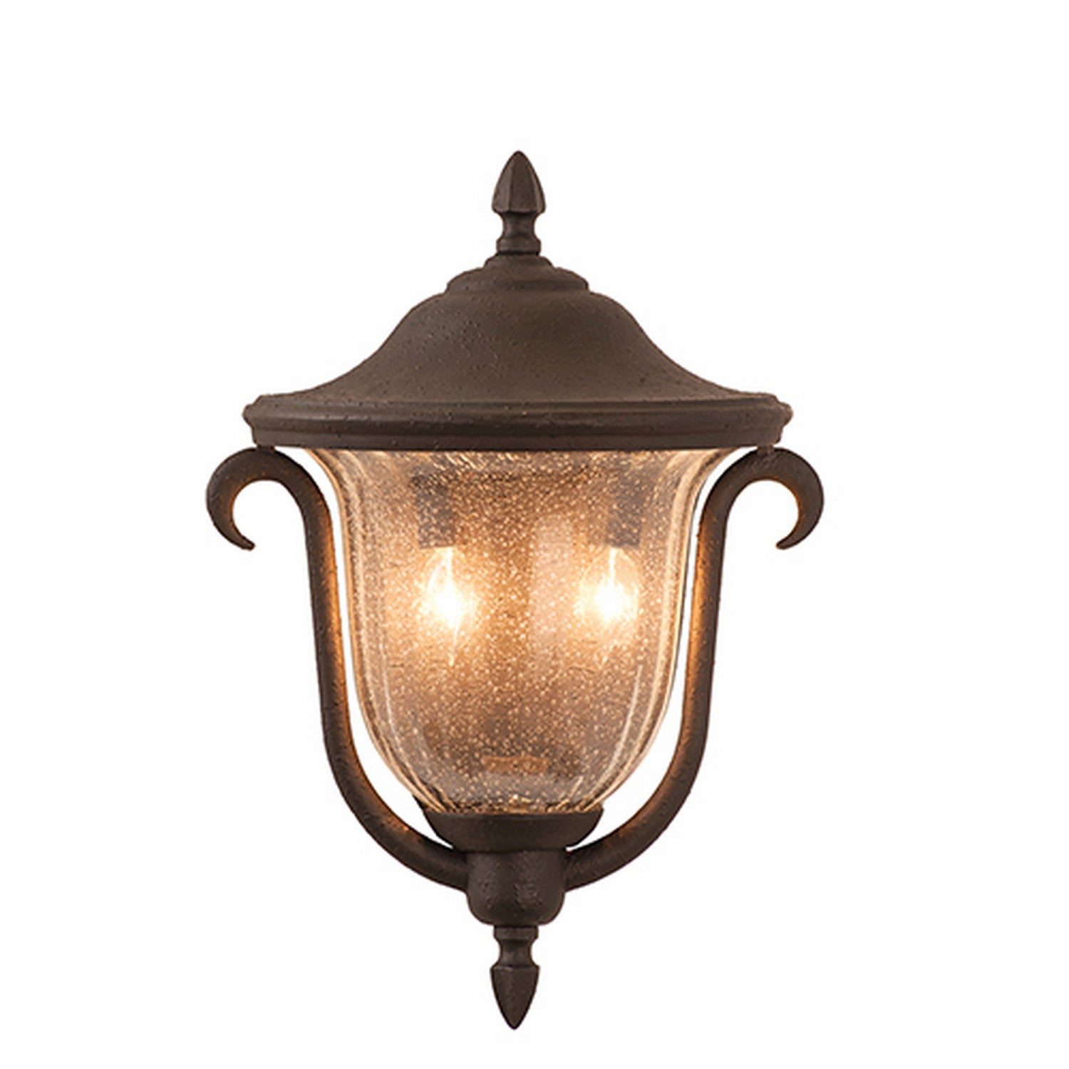 18'' Santa Barbara Outdoor 2 Light Matte Black Outdoor Pendant