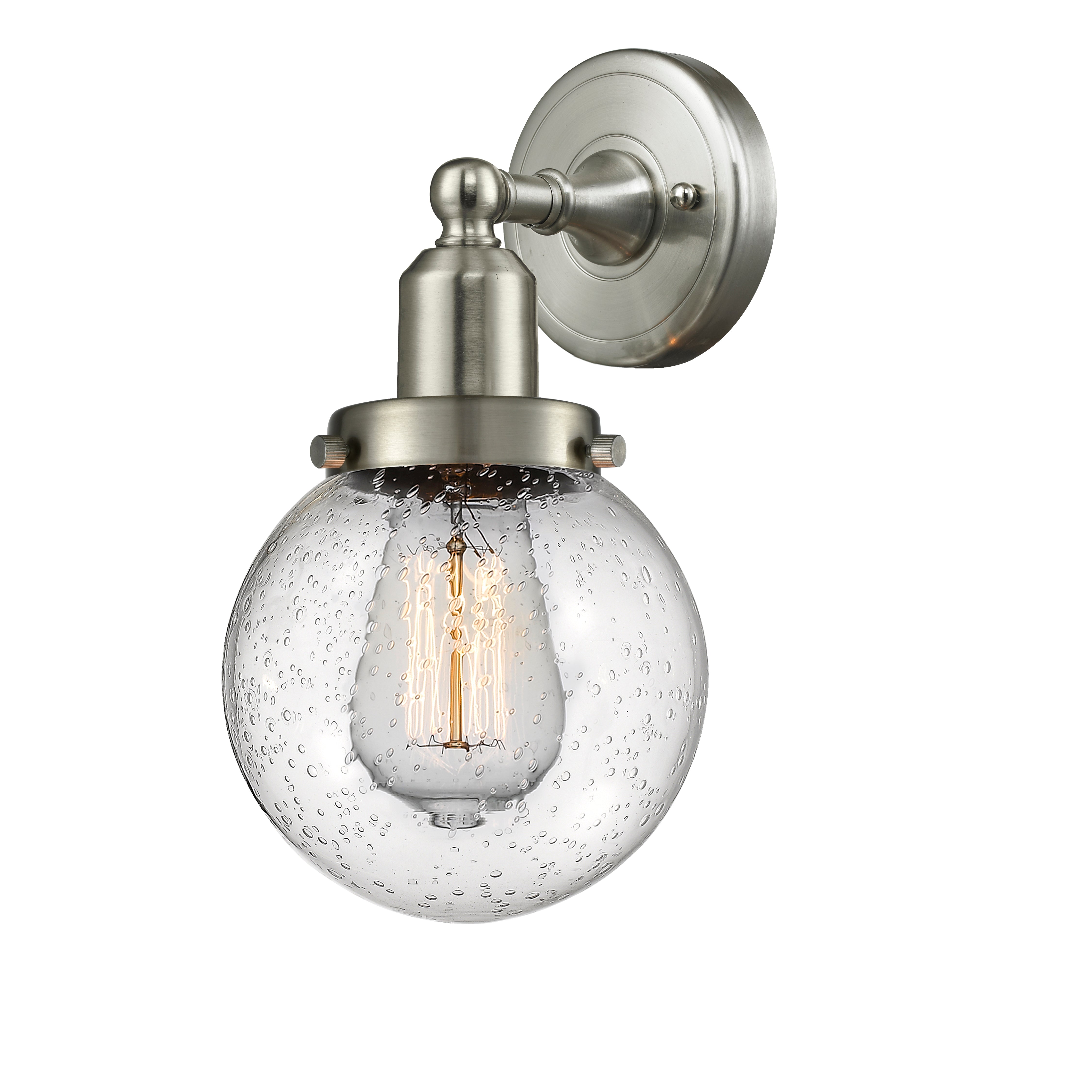 Austere Sconce Cast Brass Steel Glass