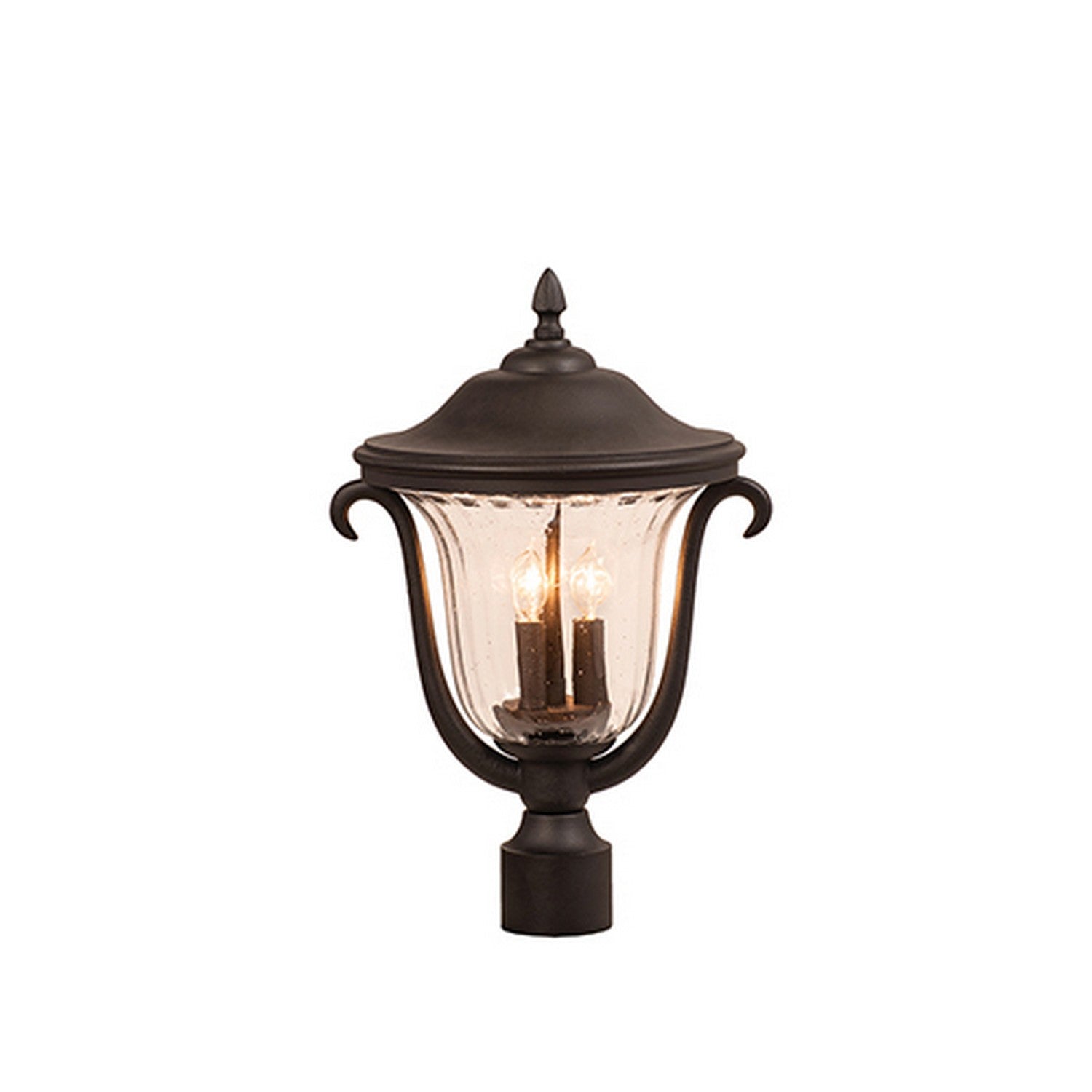 19.2'' Santa Barbara Outdoor 3 Light Matte Black Outdoor Lantern Head