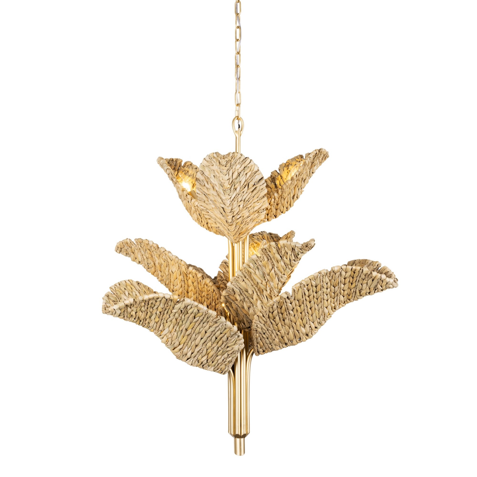 Banana Leaf 9 Light Chandelier