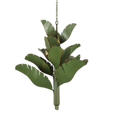 Banana Leaf 12 Light Chandelier