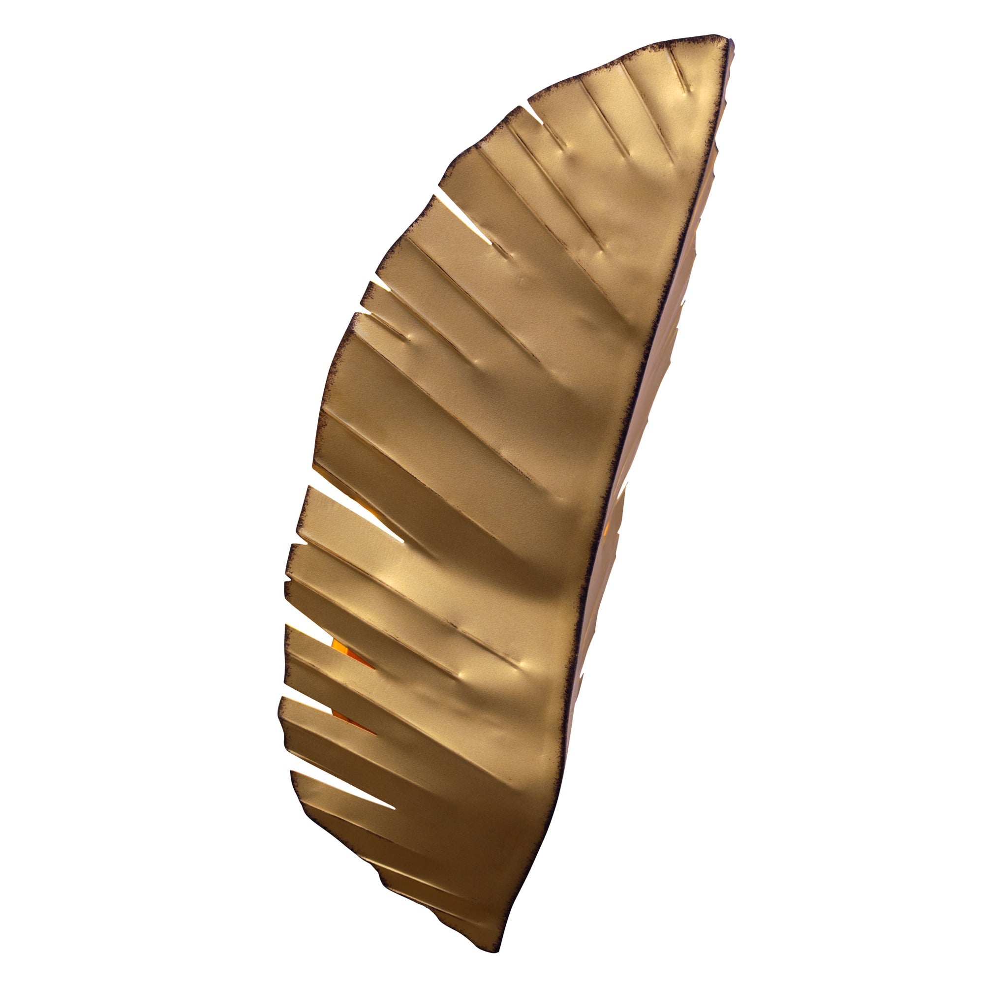 Banana Leaf 3 Light Tall Wall Sconce