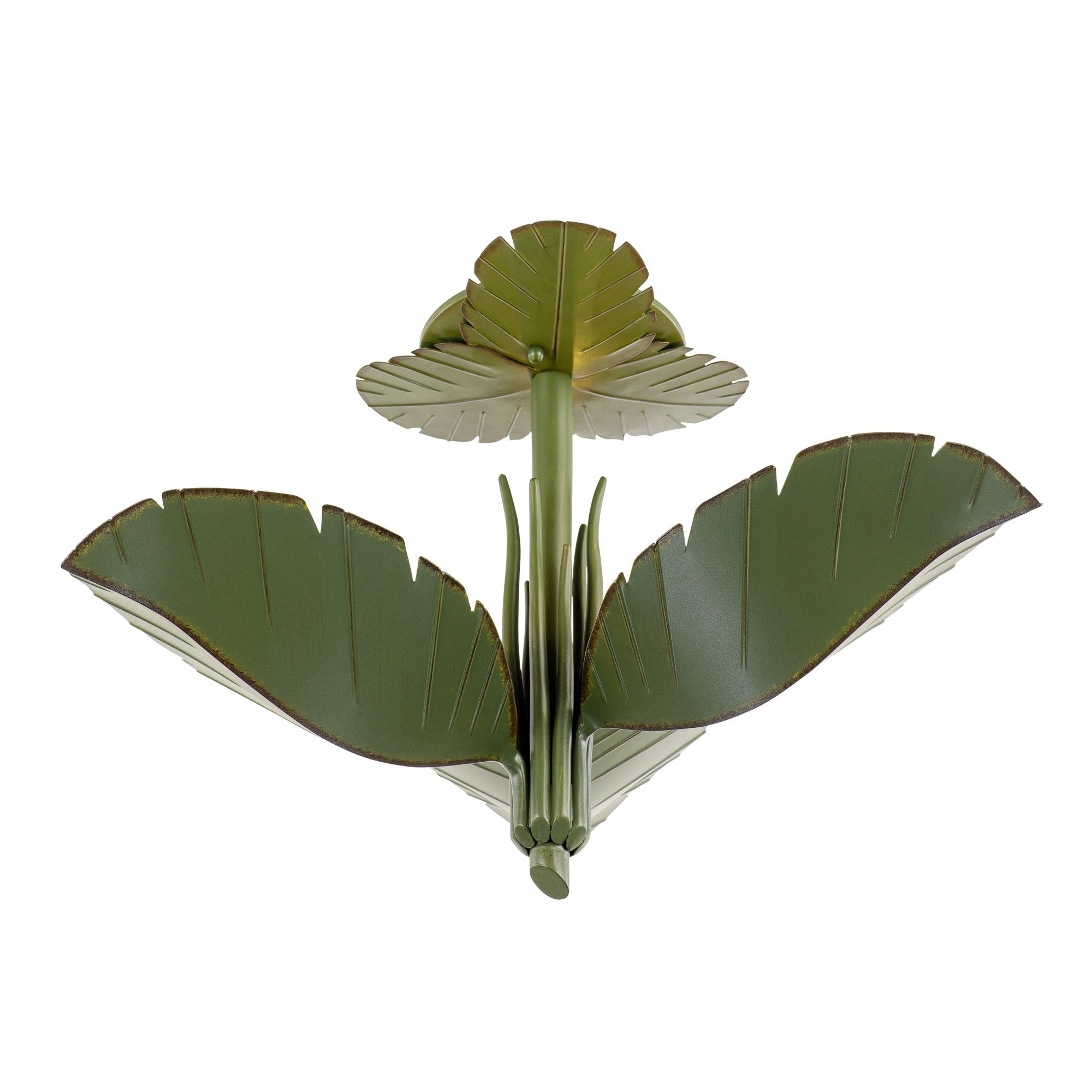 Banana Leaf 3 Light Semi-Flush
