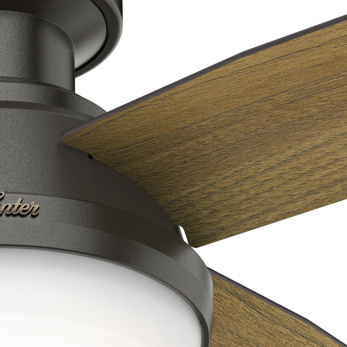 44 inch Dempsey Noble Bronze Low Profile Ceiling Fan with LED Light Kit and Handheld Remote