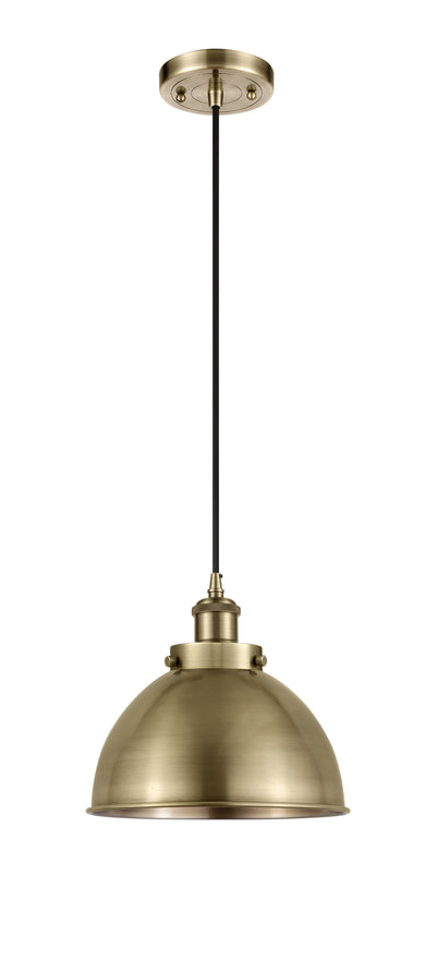 Derby 10-Inch 1-Light Cord-Hung Mini Pendant