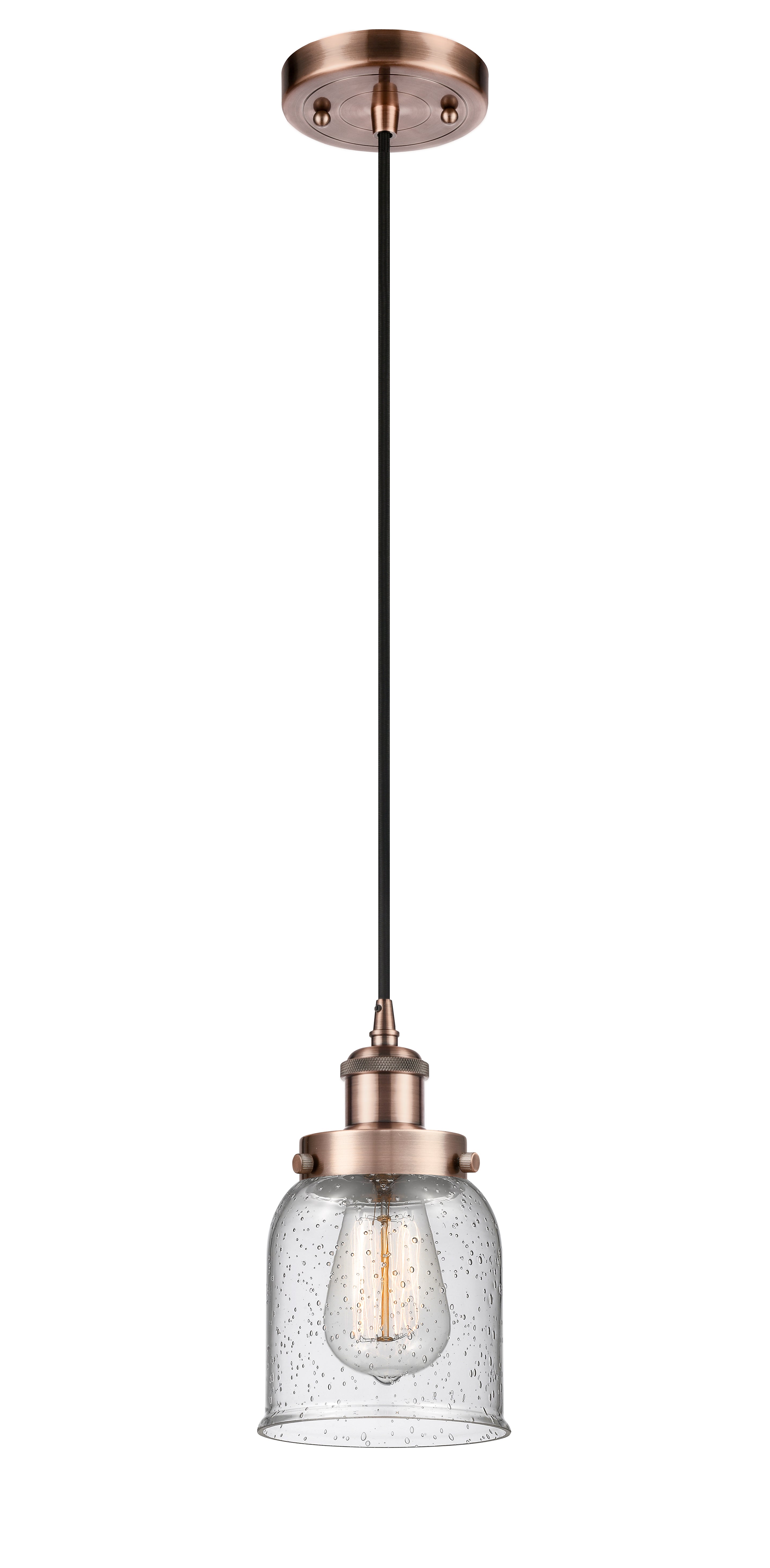 Ballston Urban Mini Pendant 5 Inch Antique Copper
