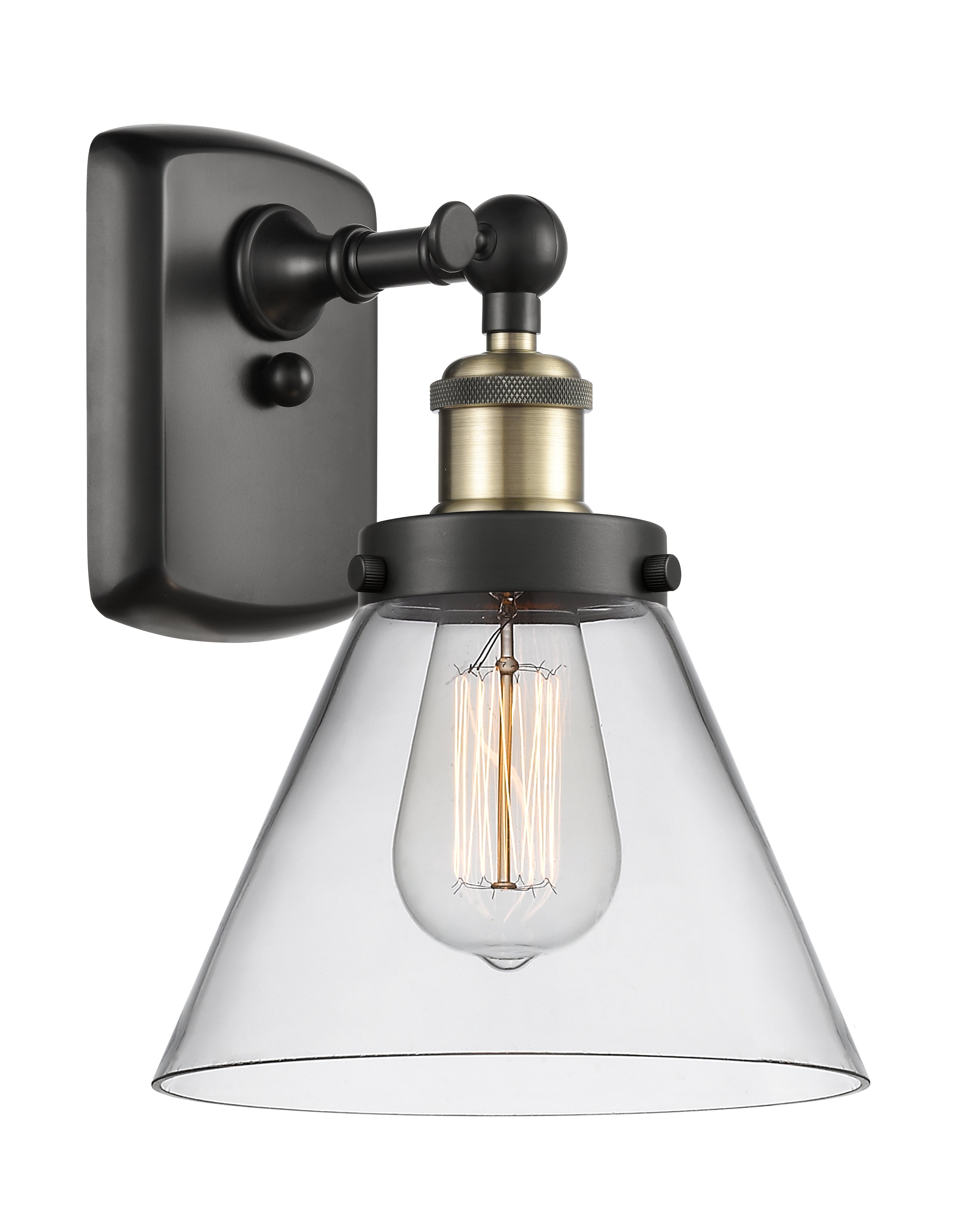 Ballston Urban Sconce Cast Brass 8 Inch
