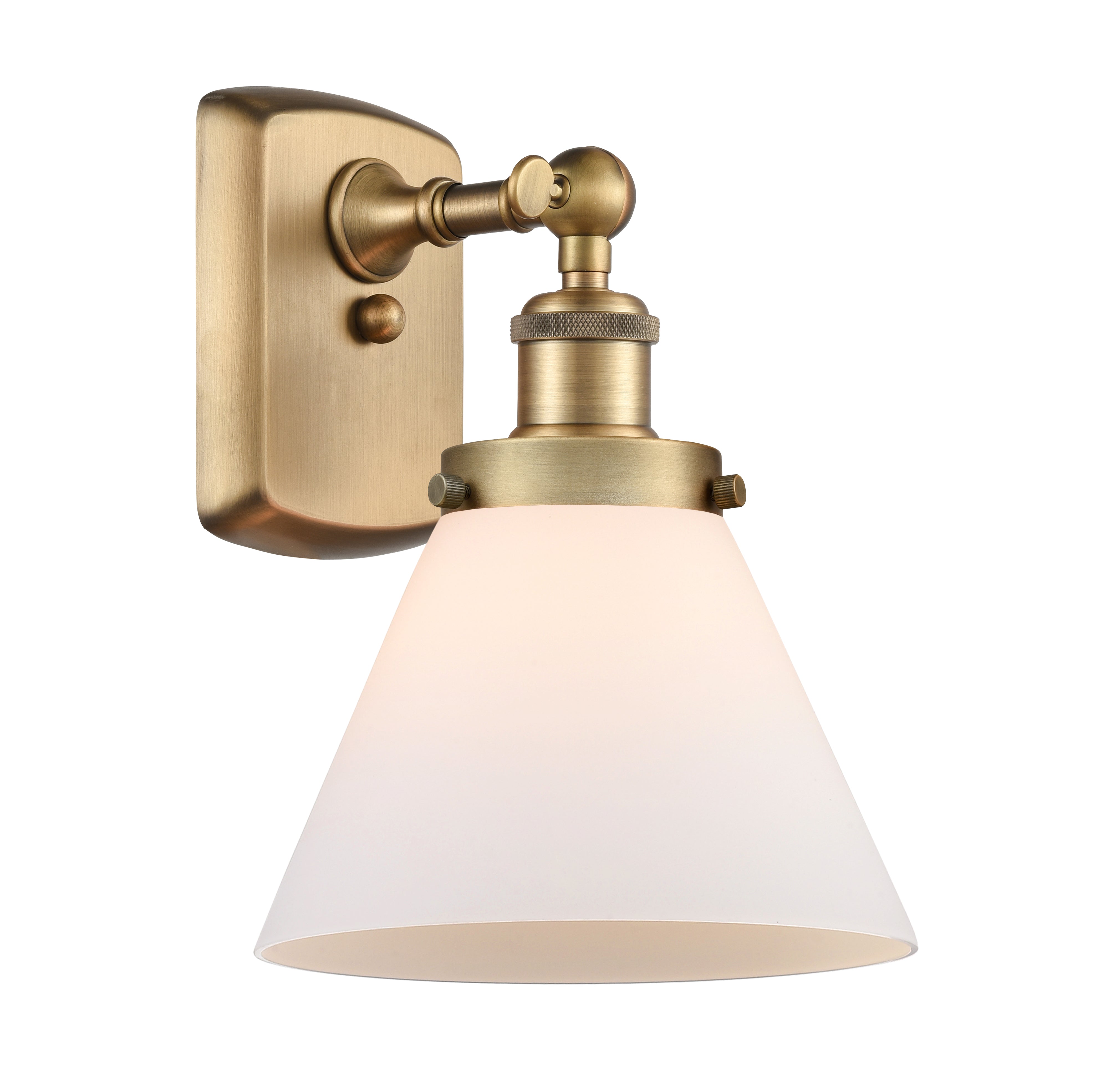 Ballston Urban Sconce Cast Brass 8 Inch