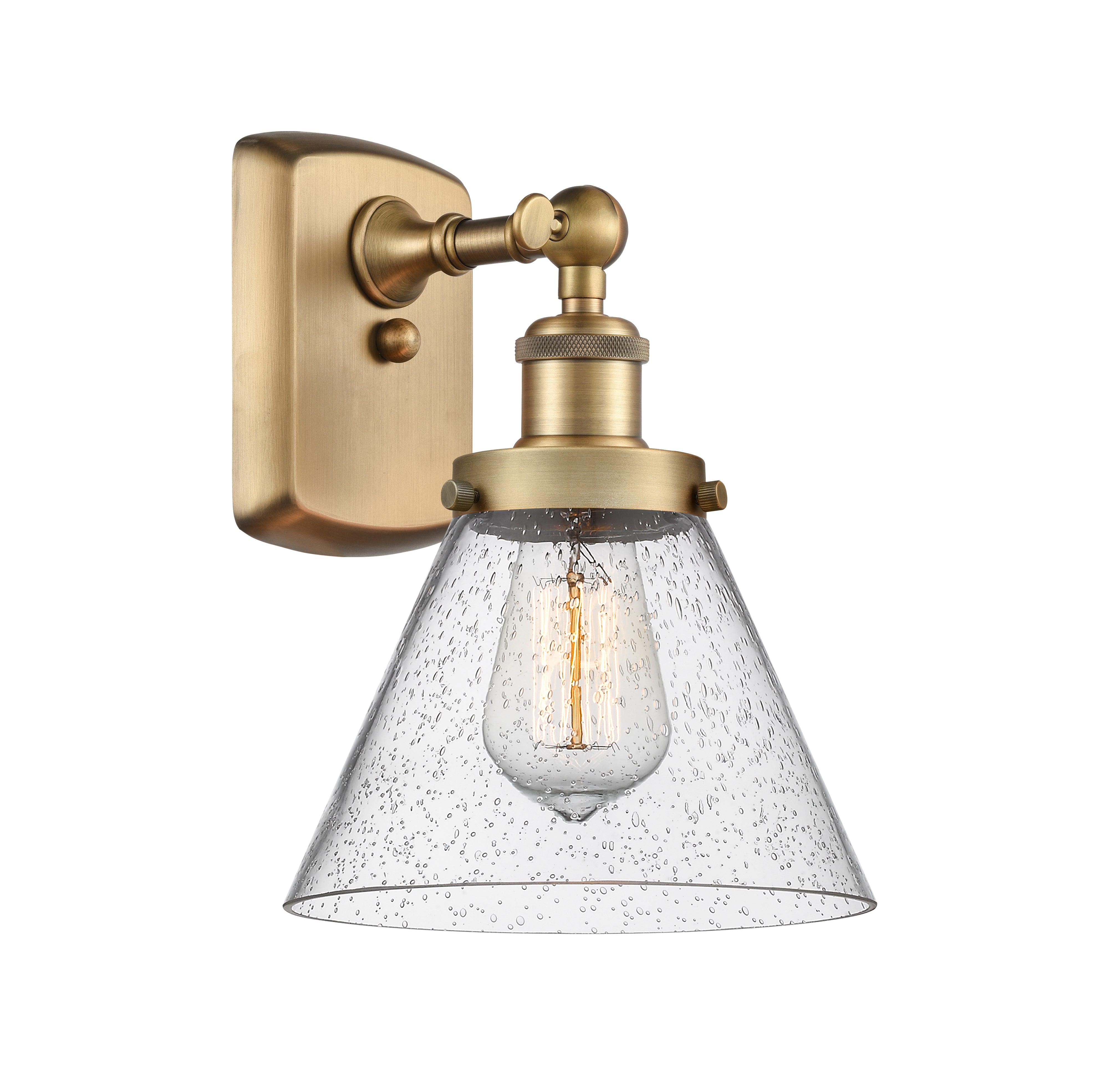 Ballston Urban Sconce Cast Brass 8 Inch
