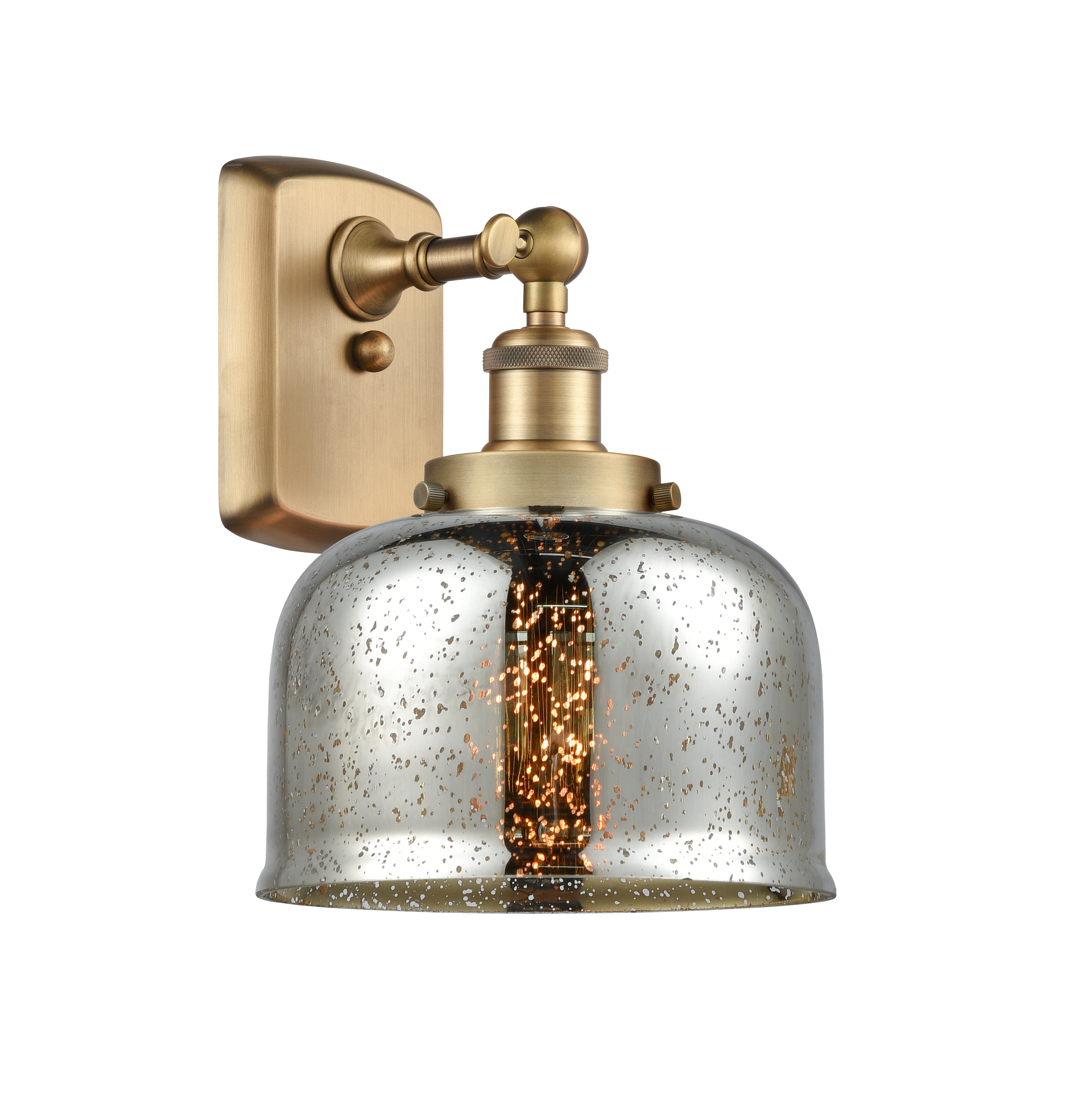 Ballston Urban Sconce Cast Brass Glass