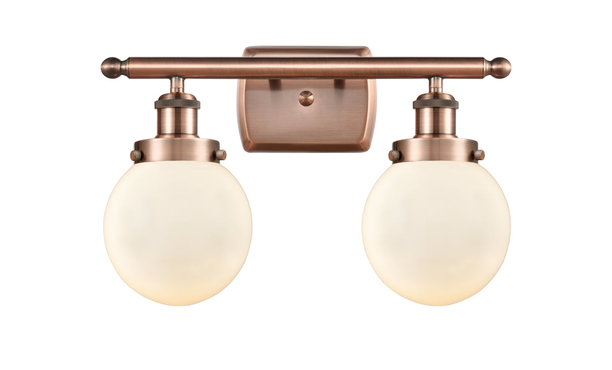 Beacon 16-Inch 2-Light Bath Vanity Light with LED Bulbs 11-Inch High