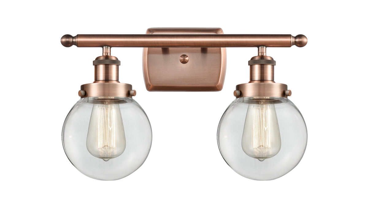 Beacon 16-Inch 2-Light Bath Vanity Light with LED Bulbs 11-Inch High