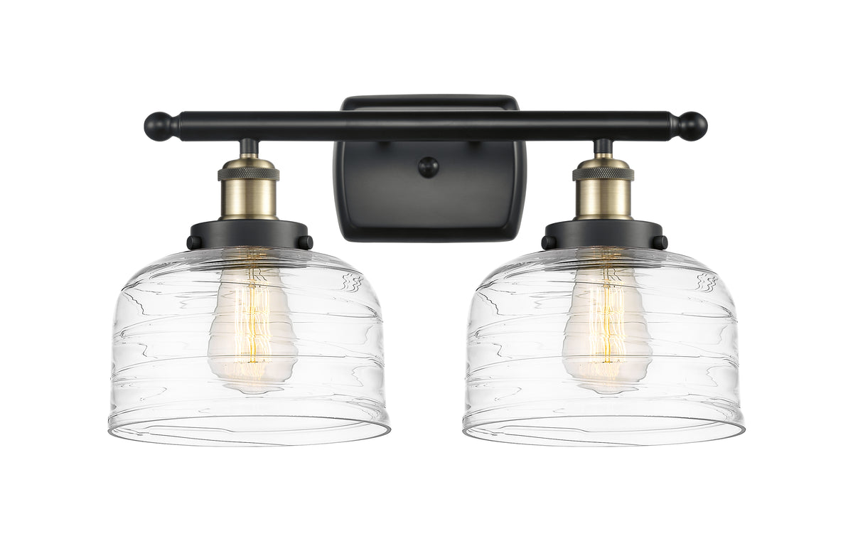 Bell 18-Inch 2-Light Bath Vanity Light with LED Bulbs 11-Inch High