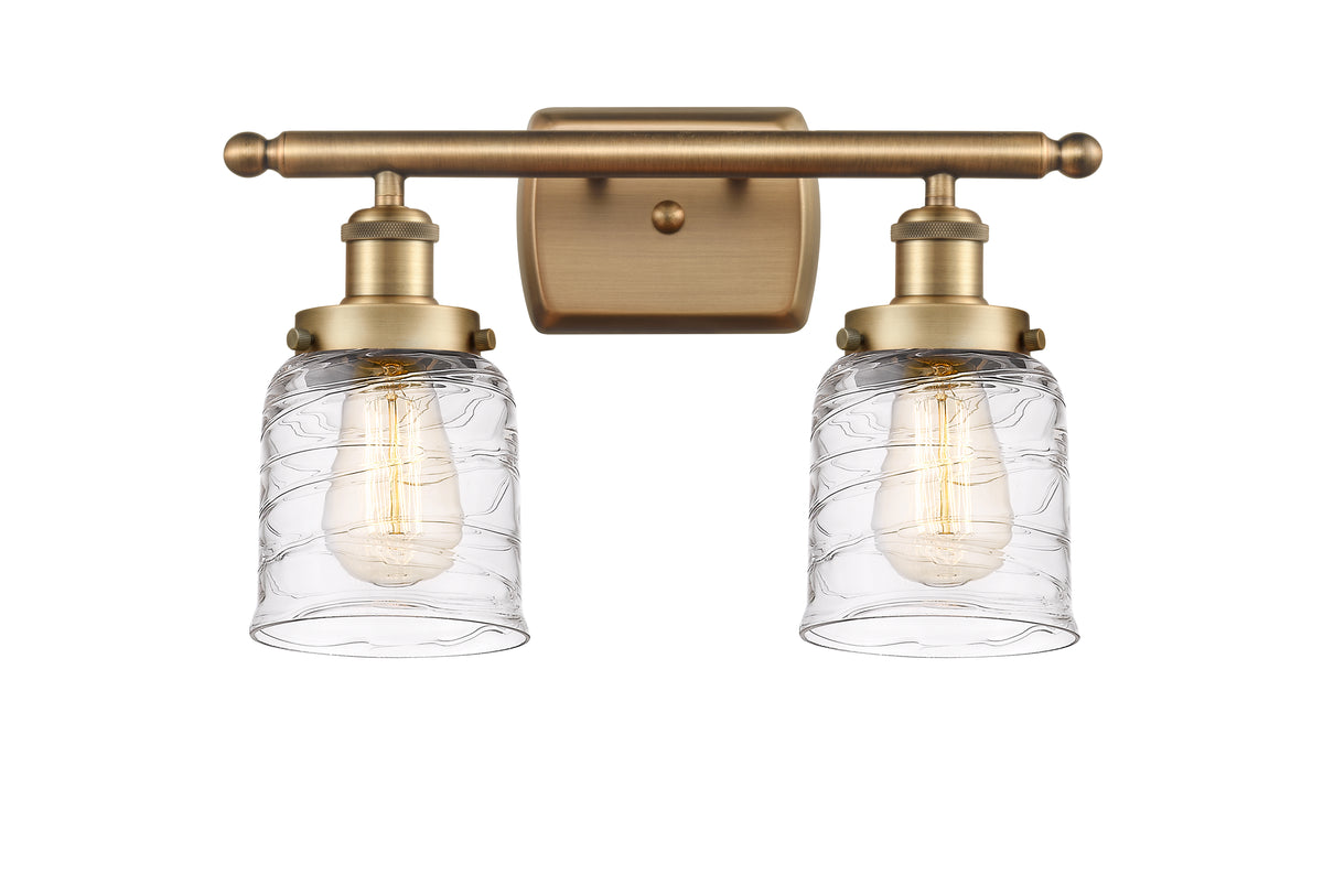 Bell 16-Inch 2-Light Bath Vanity Light with LED Bulbs 12-Inch High