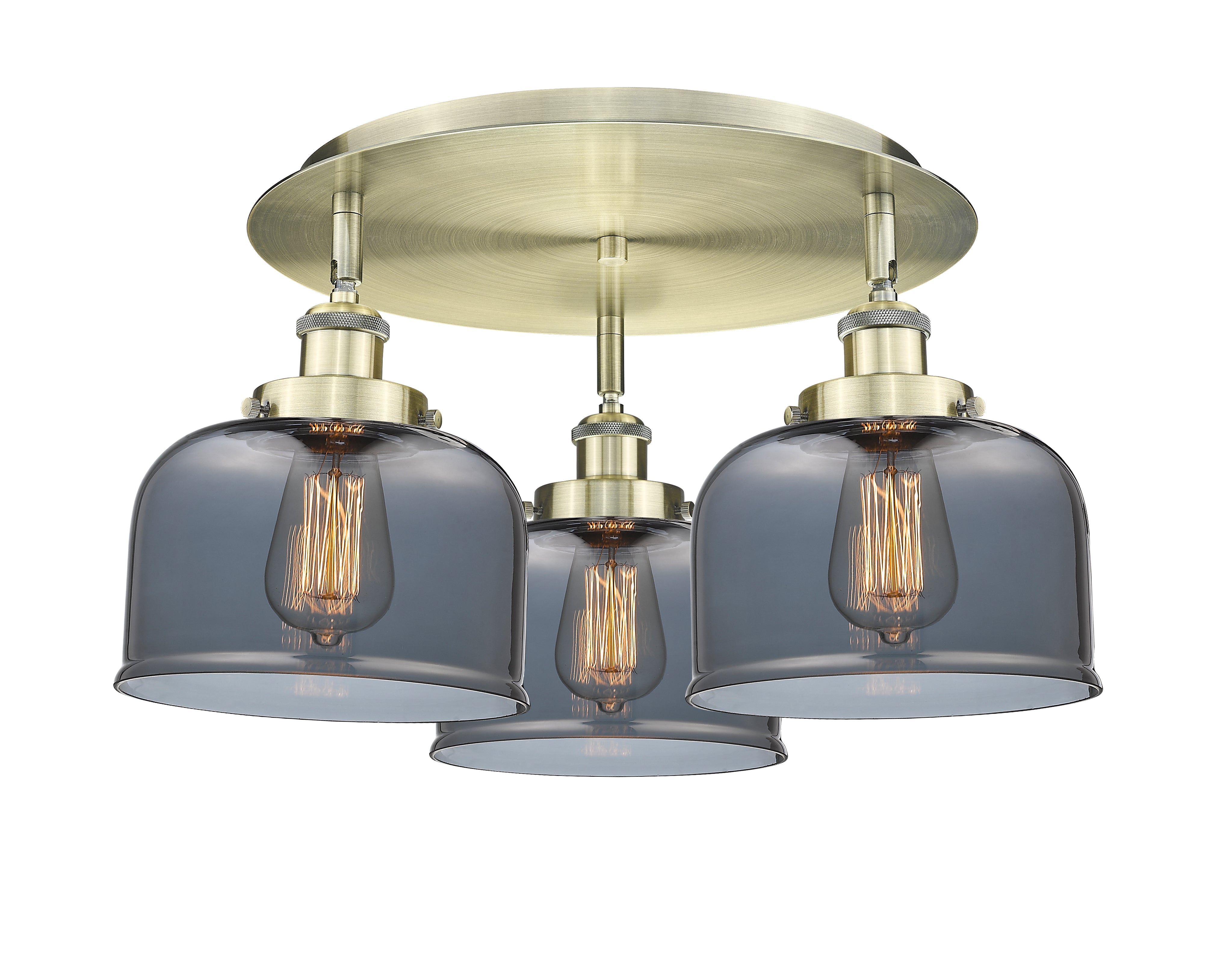 Ballston Semi-Flush Mount Satin Nickel