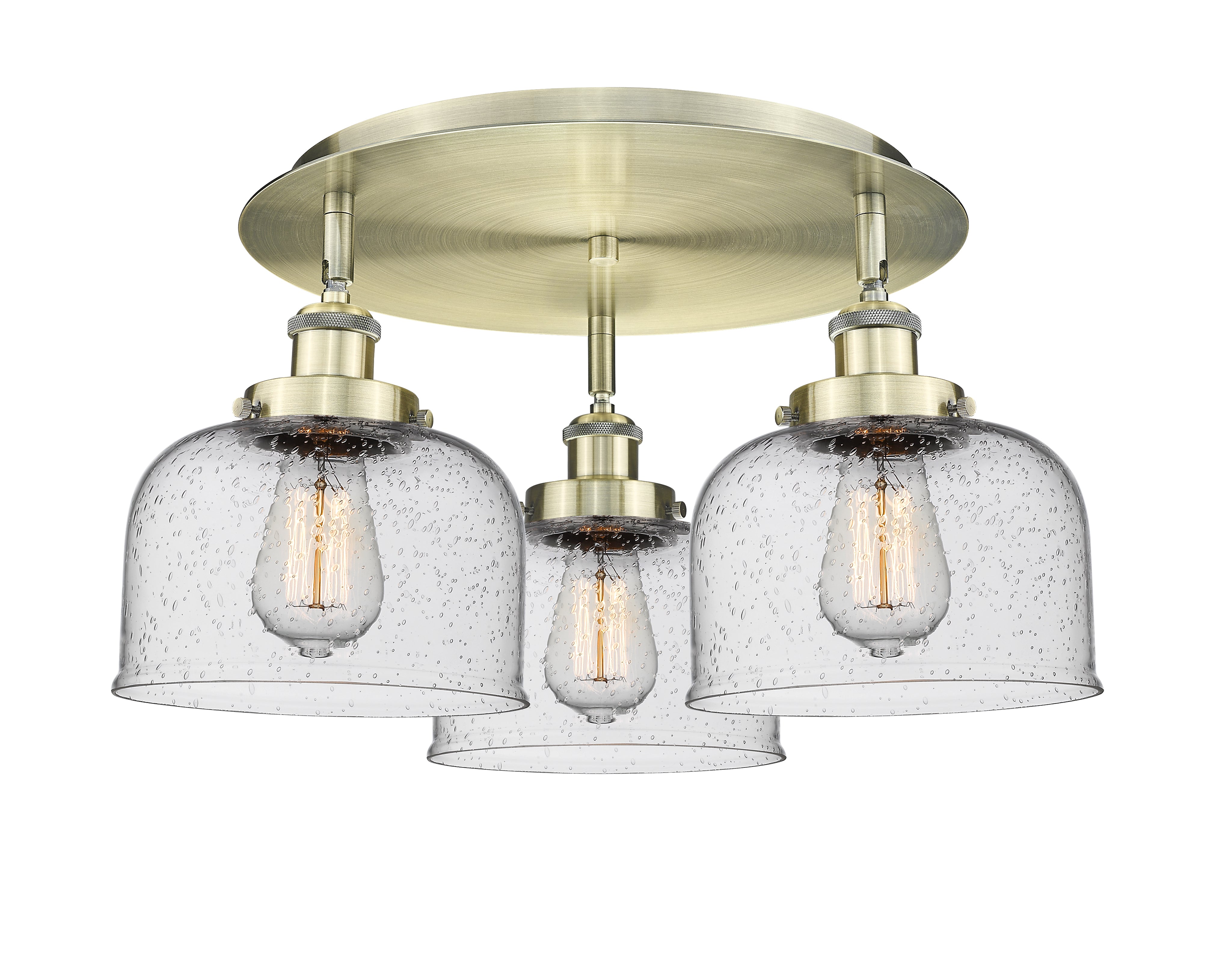 Ballston Semi-Flush Mount Satin Nickel