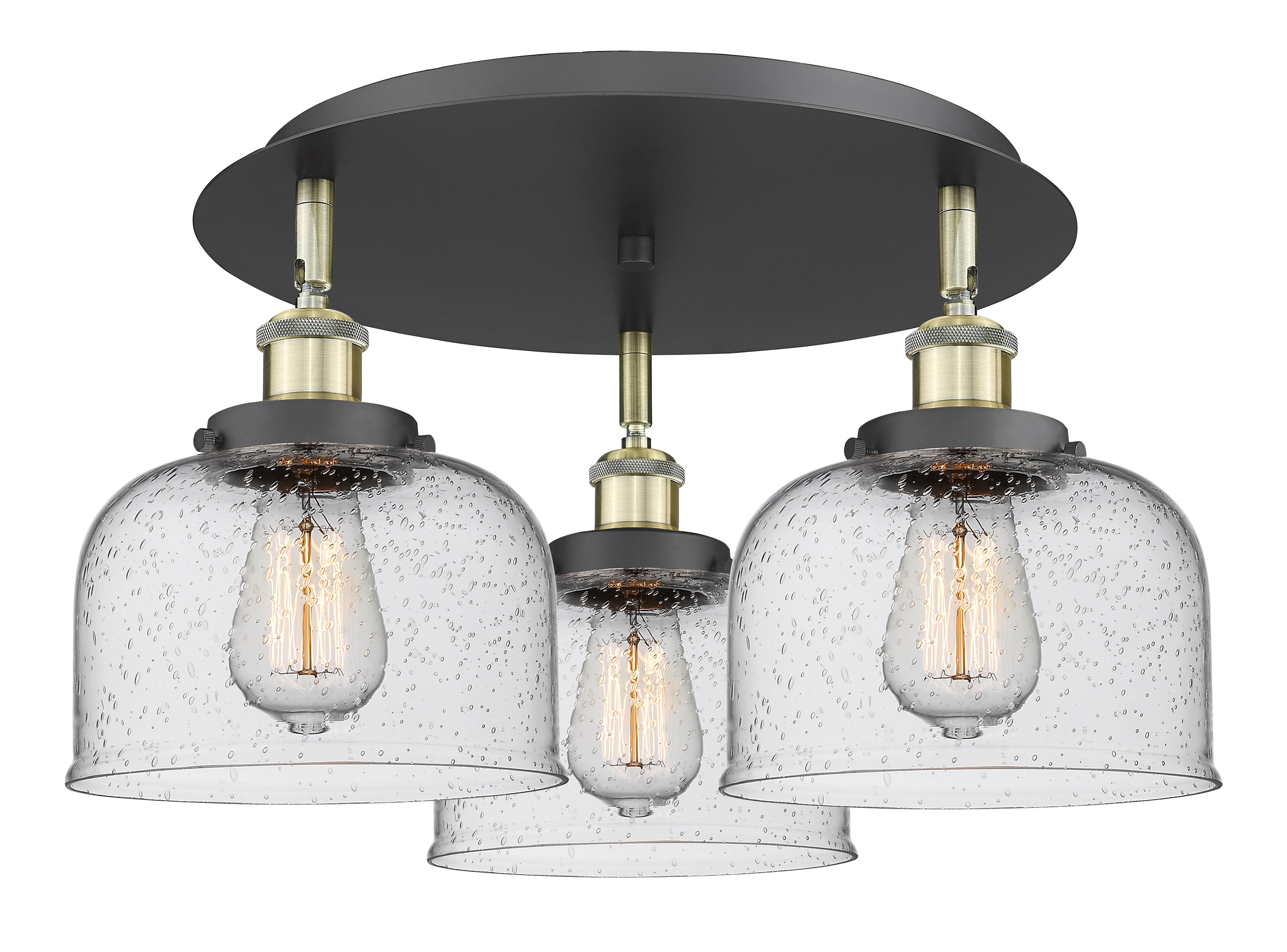 Ballston Semi-Flush Mount Satin Nickel