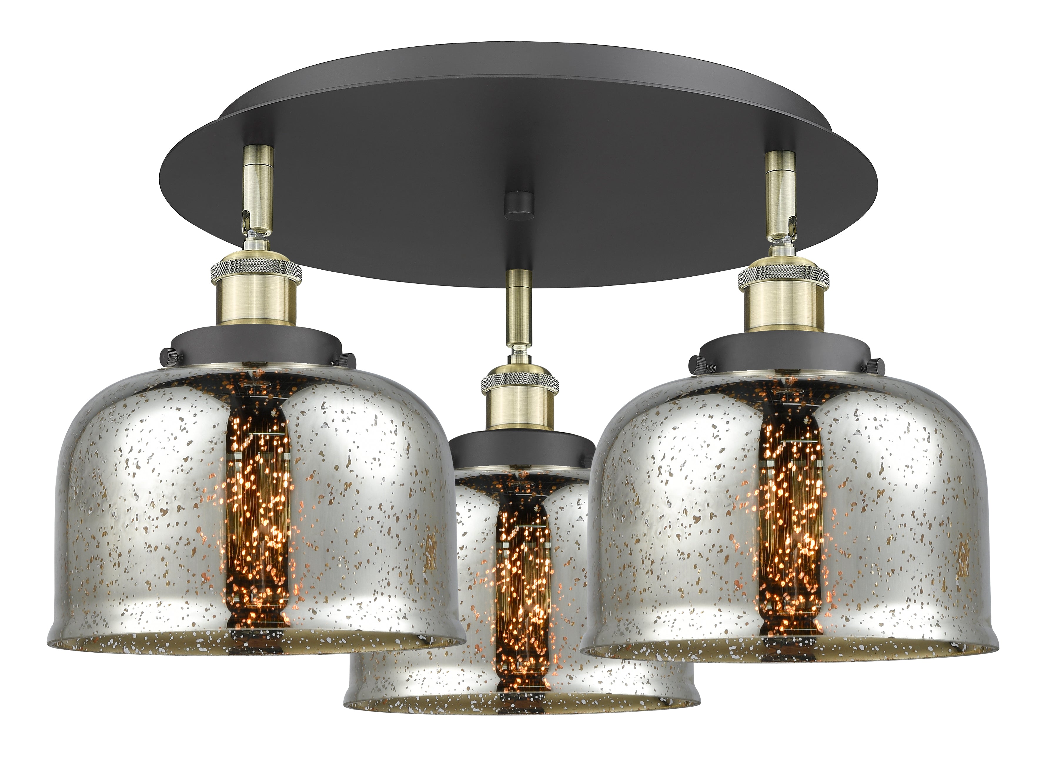 Ballston Semi-Flush Mount Satin Nickel