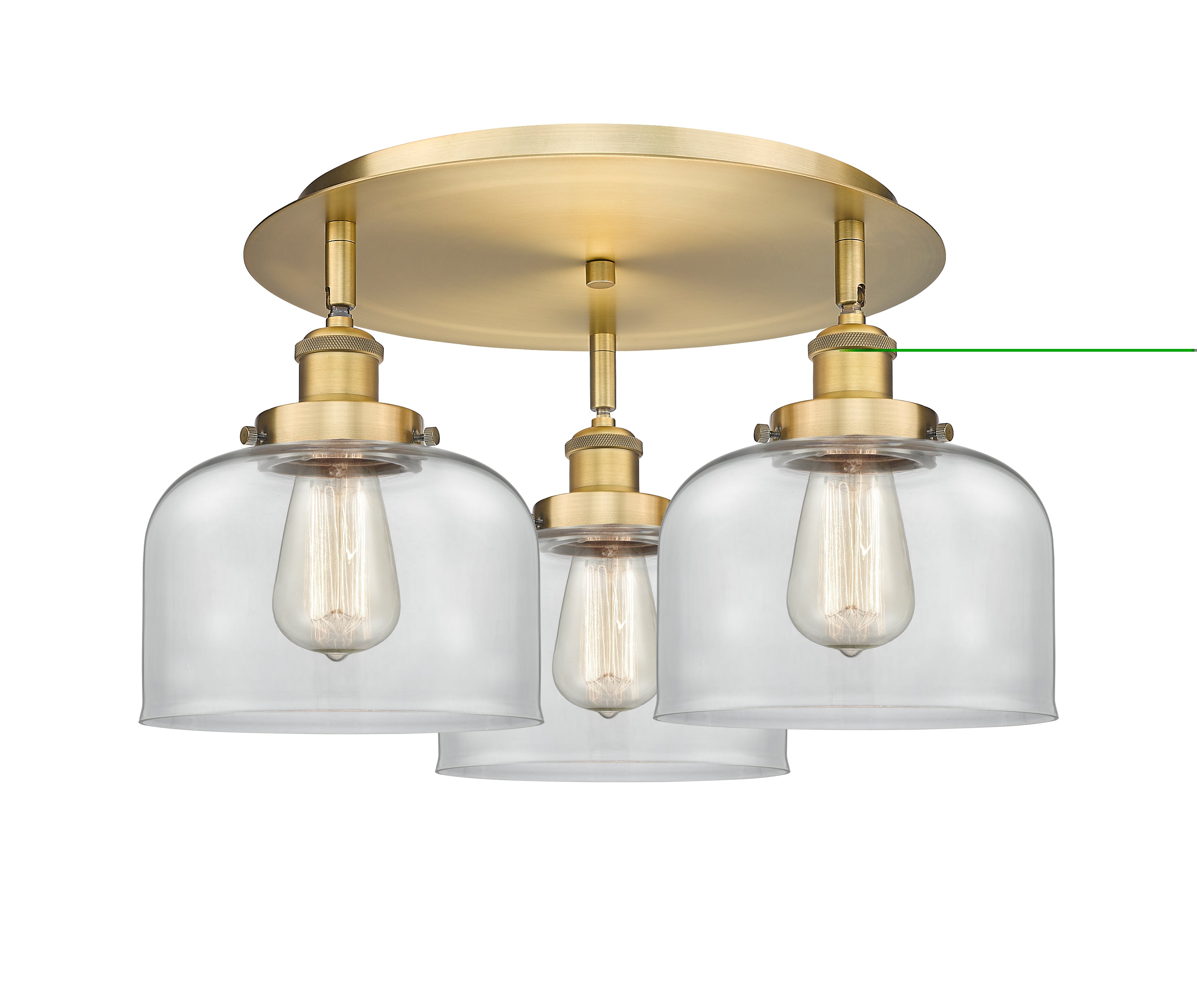 Ballston Semi-Flush Mount Satin Nickel