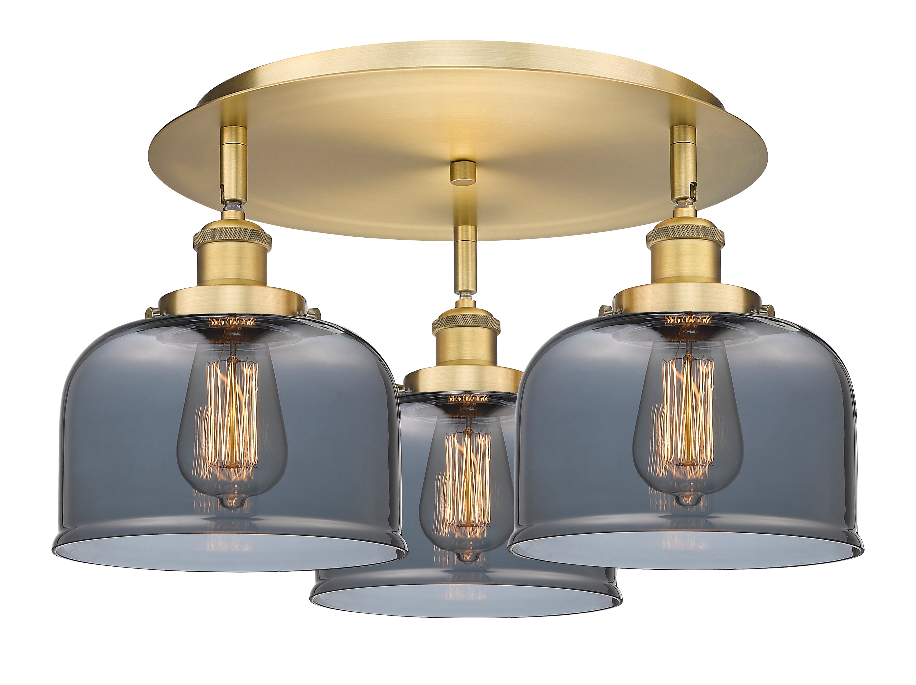 Ballston Semi-Flush Mount Satin Nickel