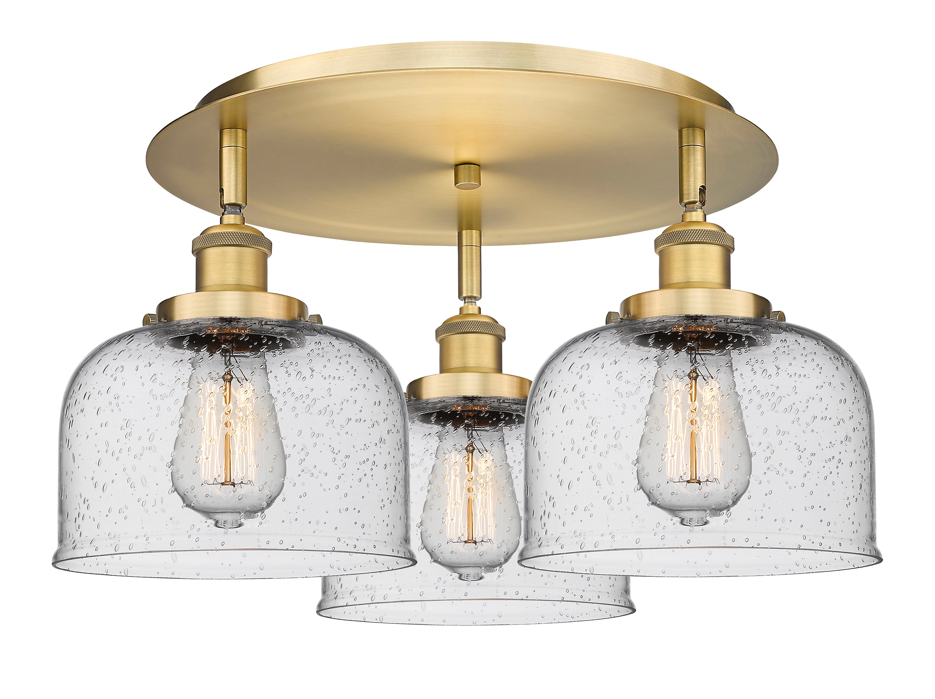 Ballston Semi-Flush Mount Satin Nickel