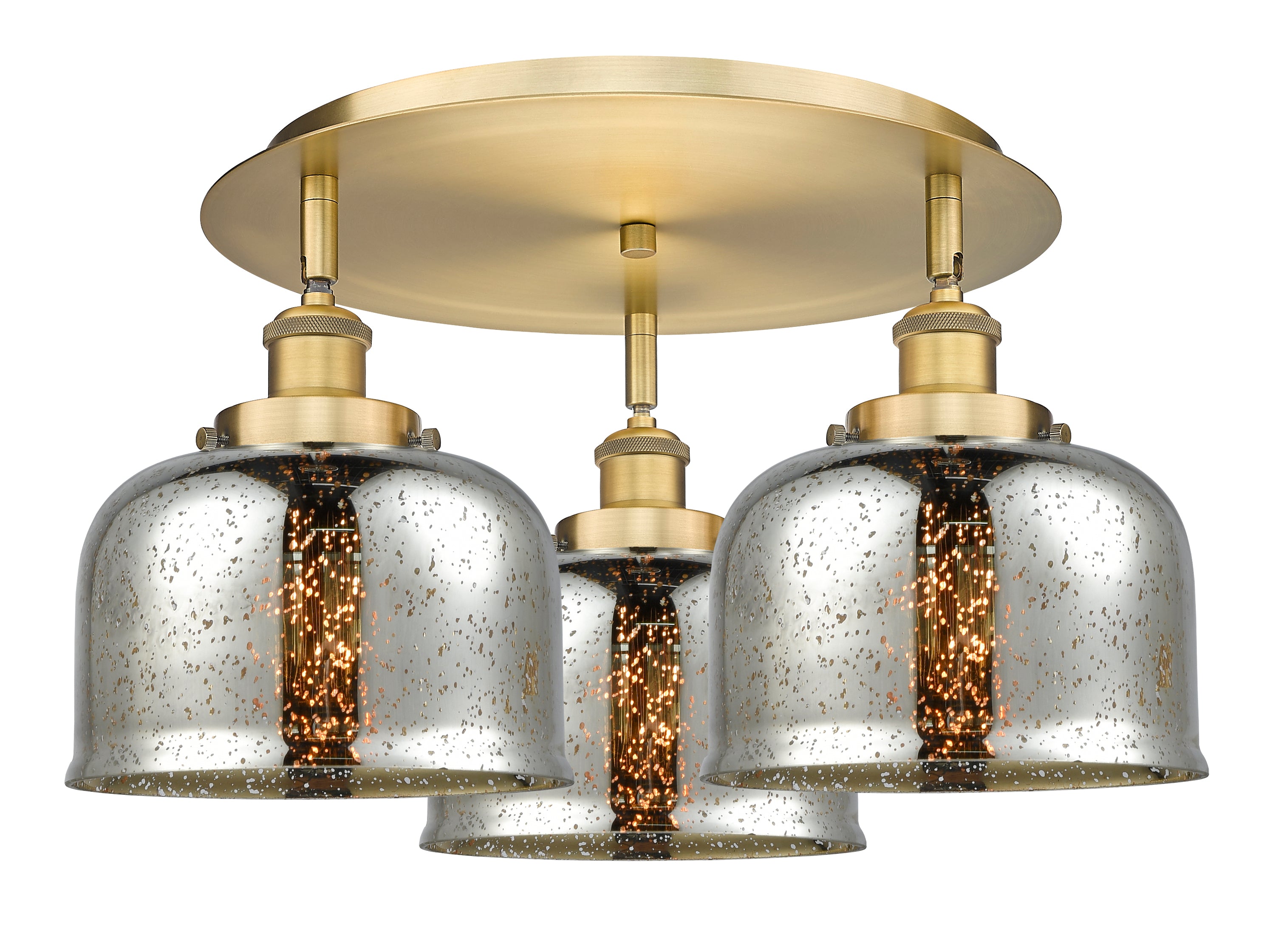 Ballston Semi-Flush Mount Satin Nickel
