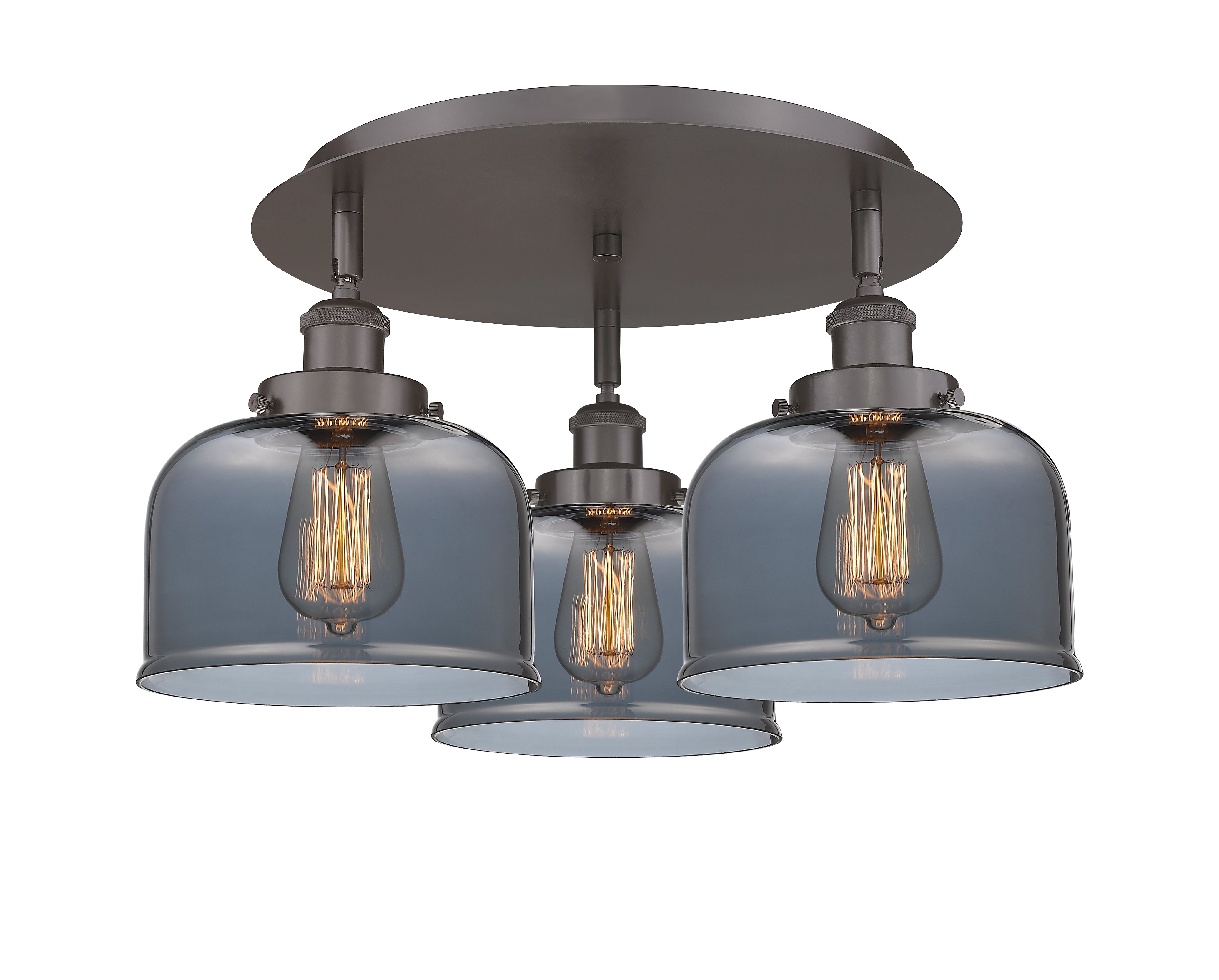 Ballston Semi-Flush Mount Satin Nickel