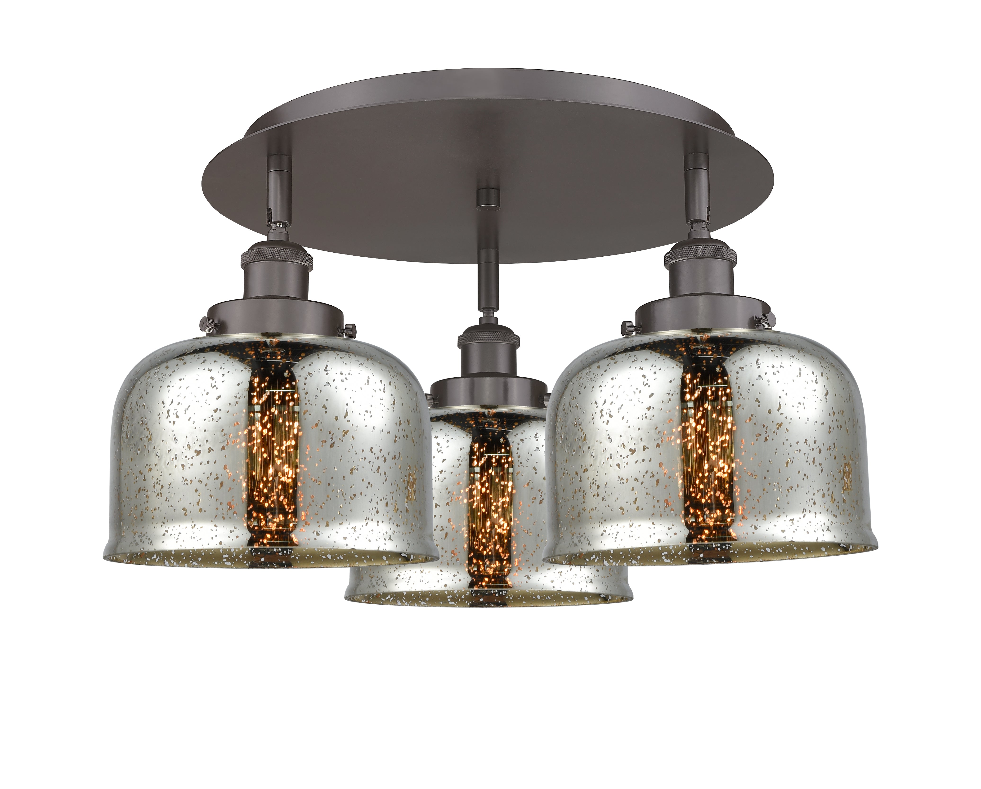 Ballston Semi-Flush Mount Satin Nickel