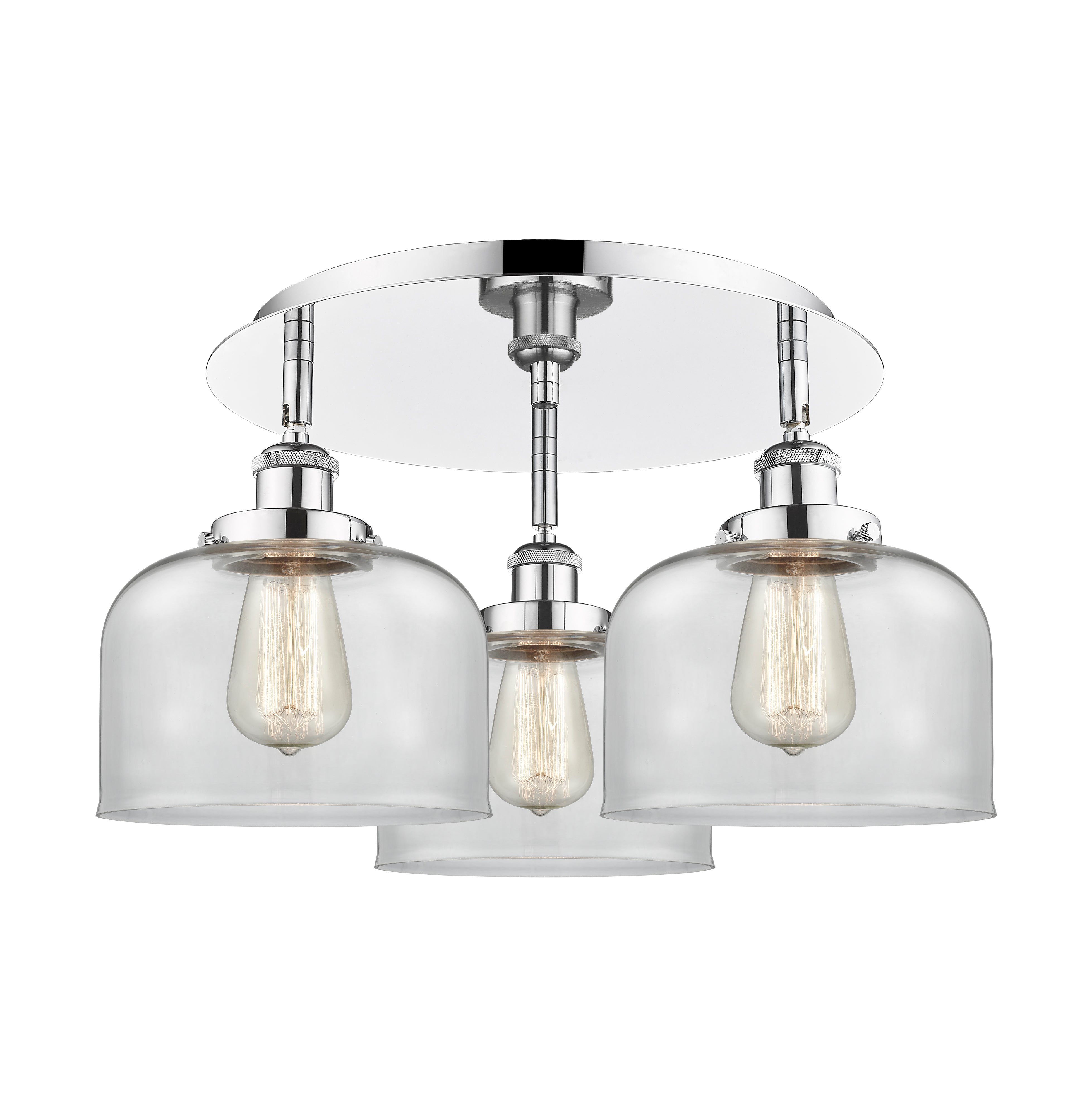 Ballston Semi-Flush Mount Satin Nickel