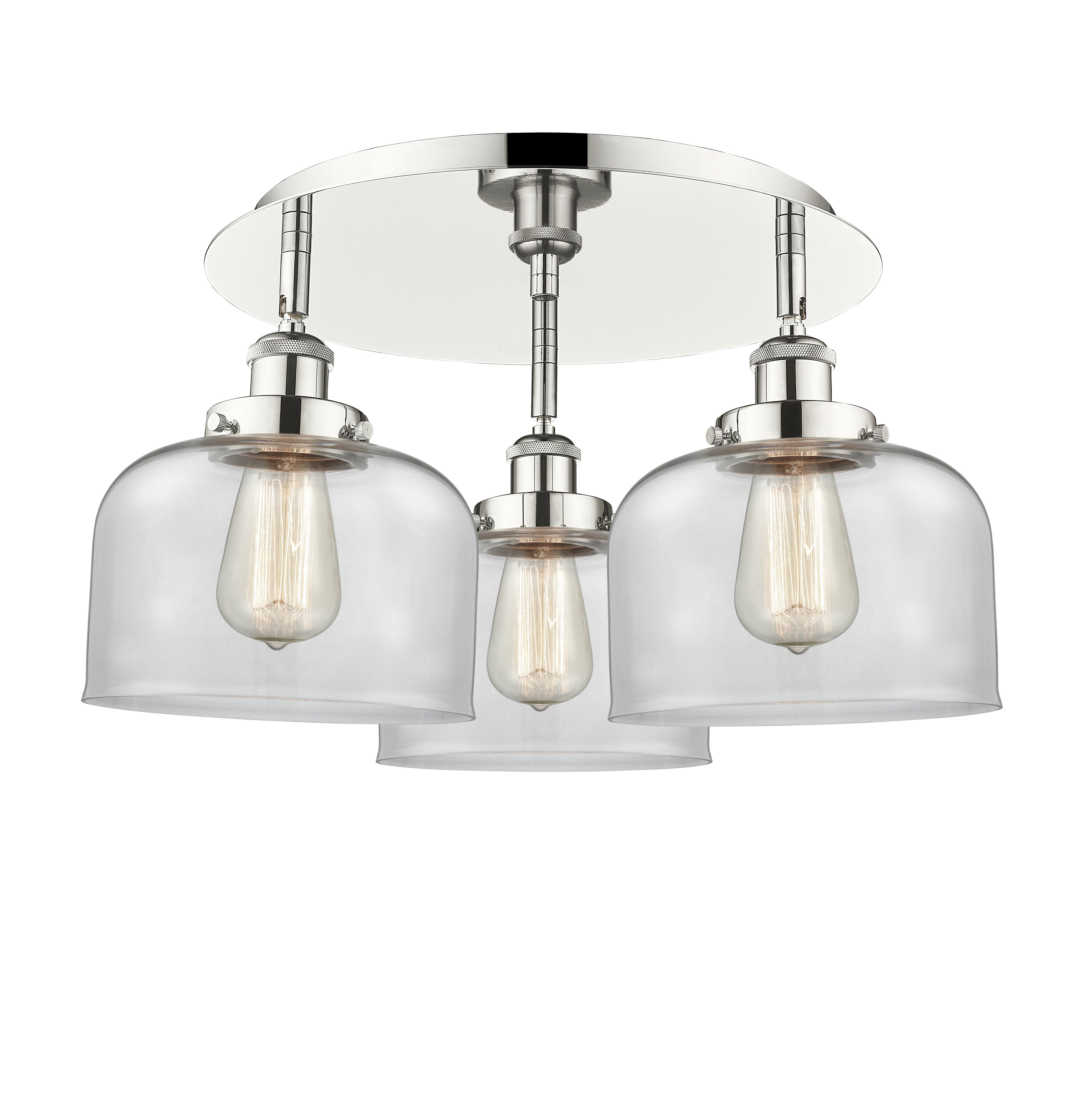 Ballston Semi-Flush Mount Satin Nickel