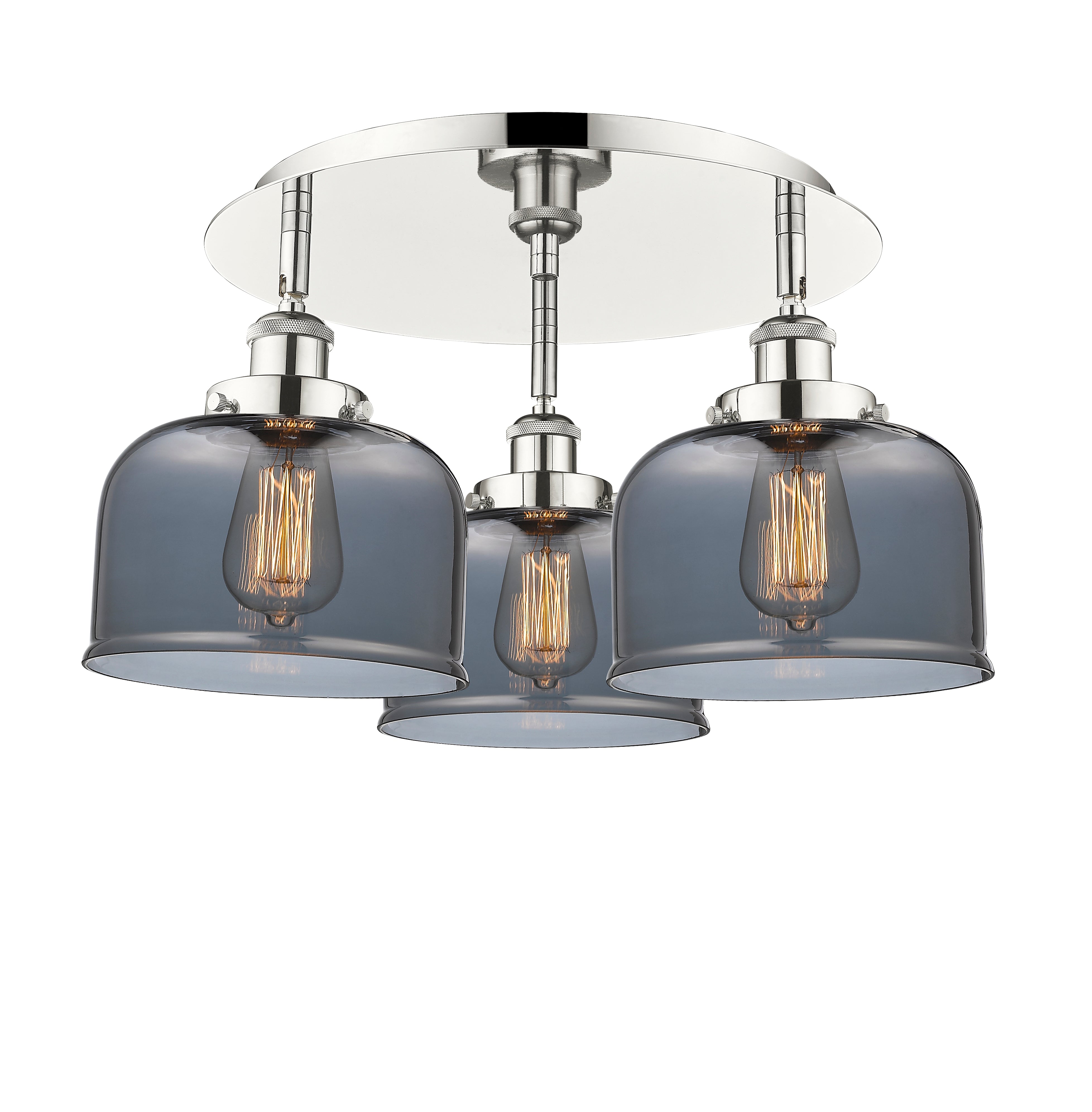 Ballston Semi-Flush Mount Satin Nickel