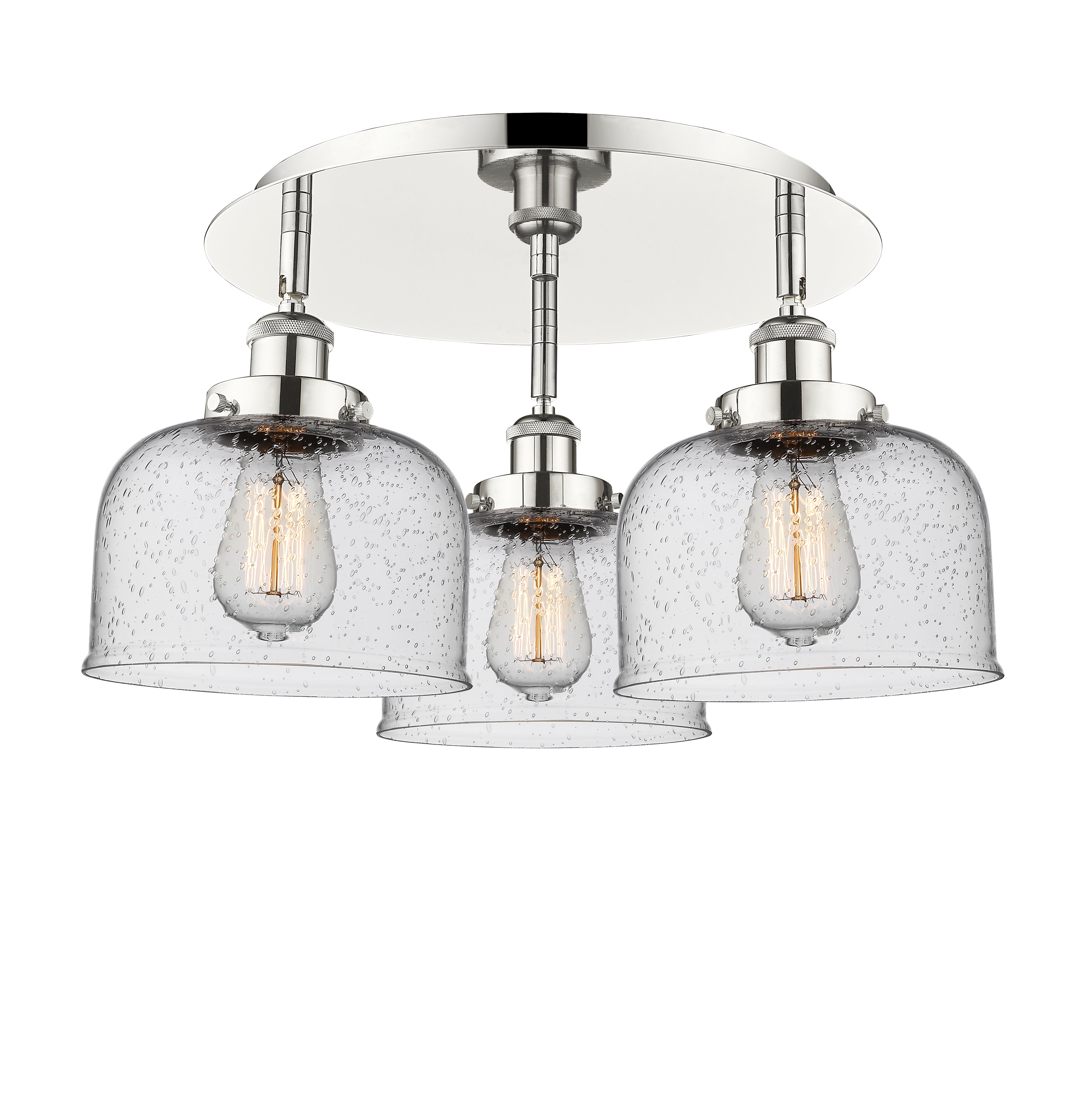 Ballston Semi-Flush Mount Satin Nickel