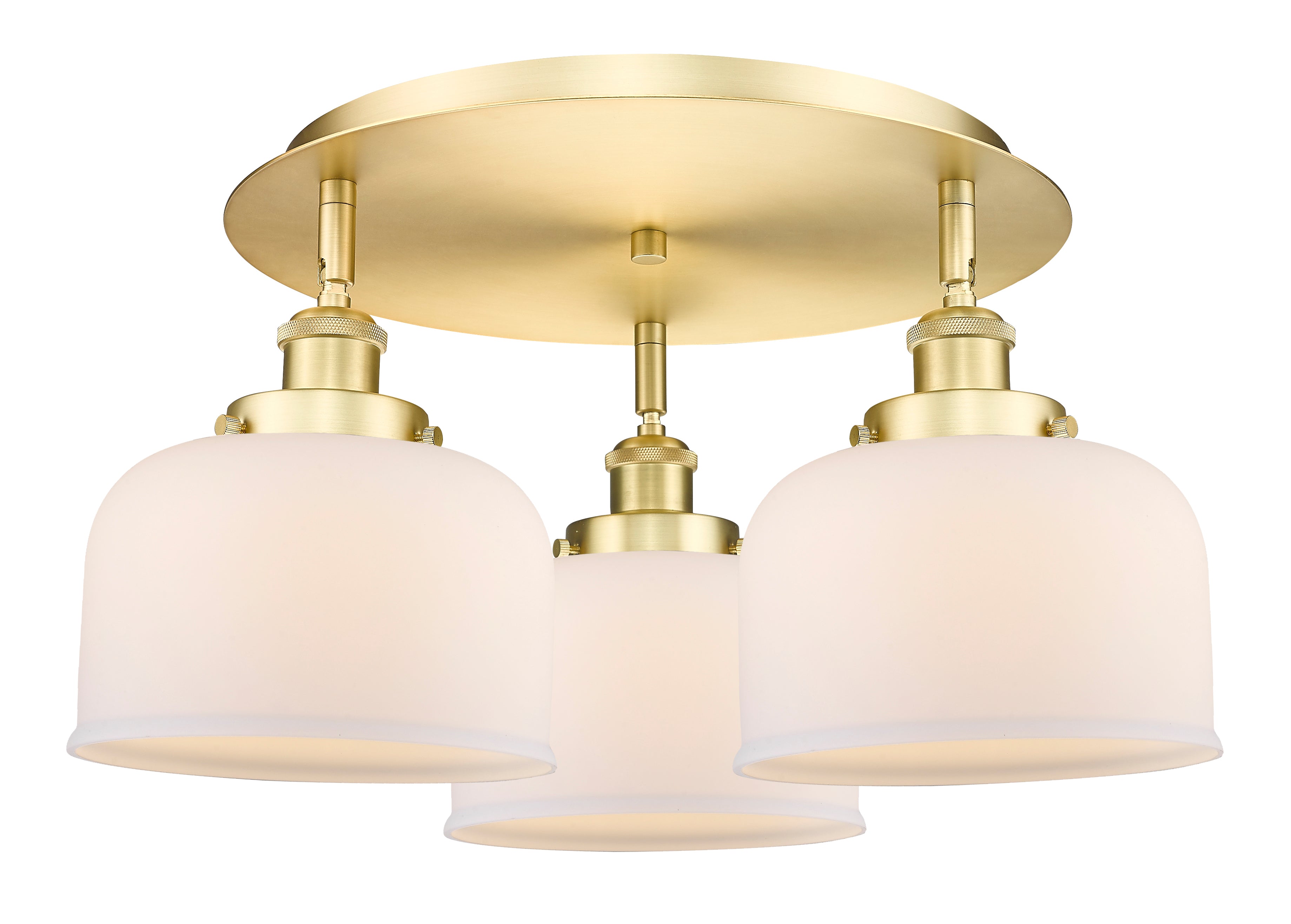 Ballston Semi-Flush Mount Satin Nickel