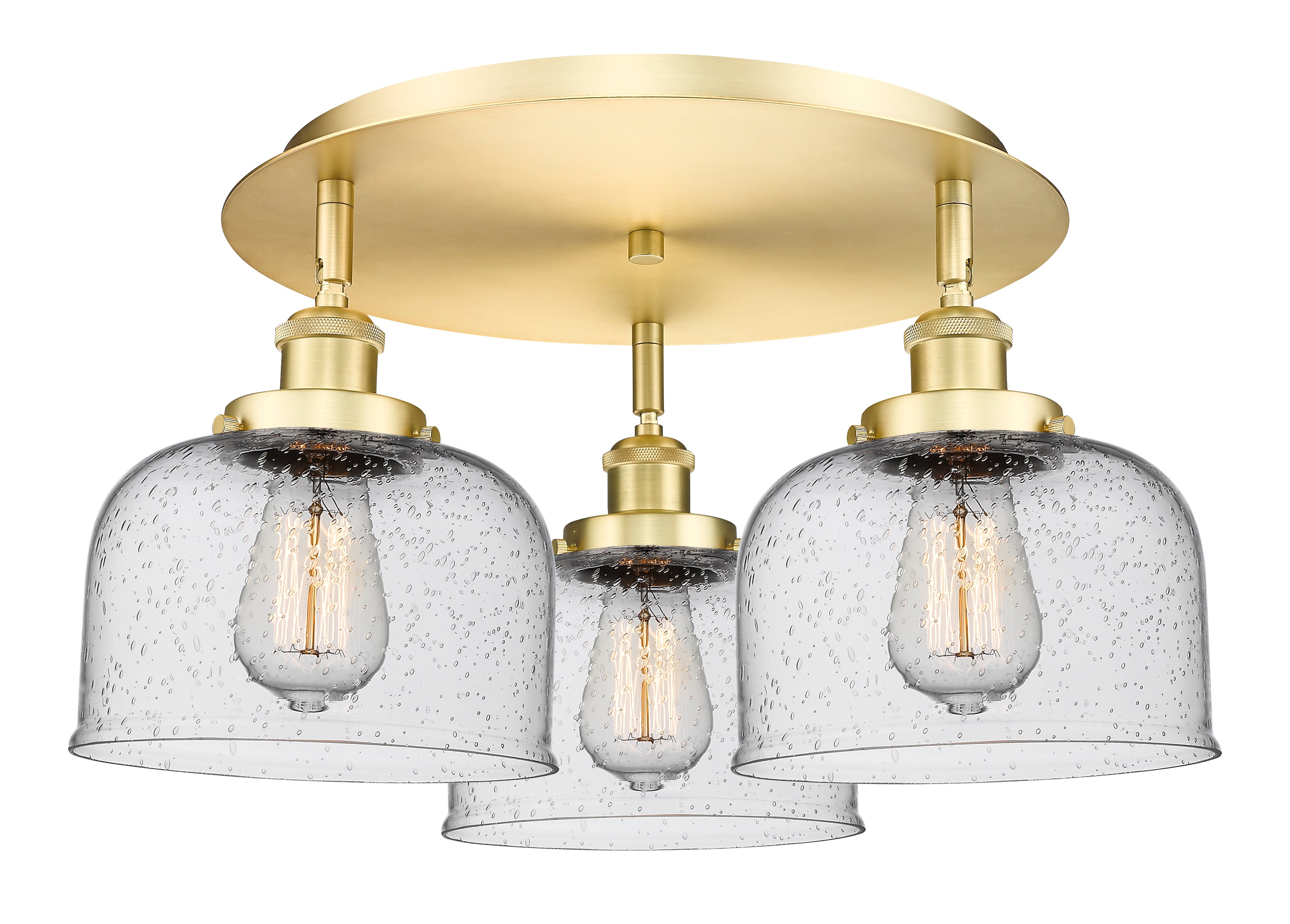 Ballston Semi-Flush Mount Satin Nickel