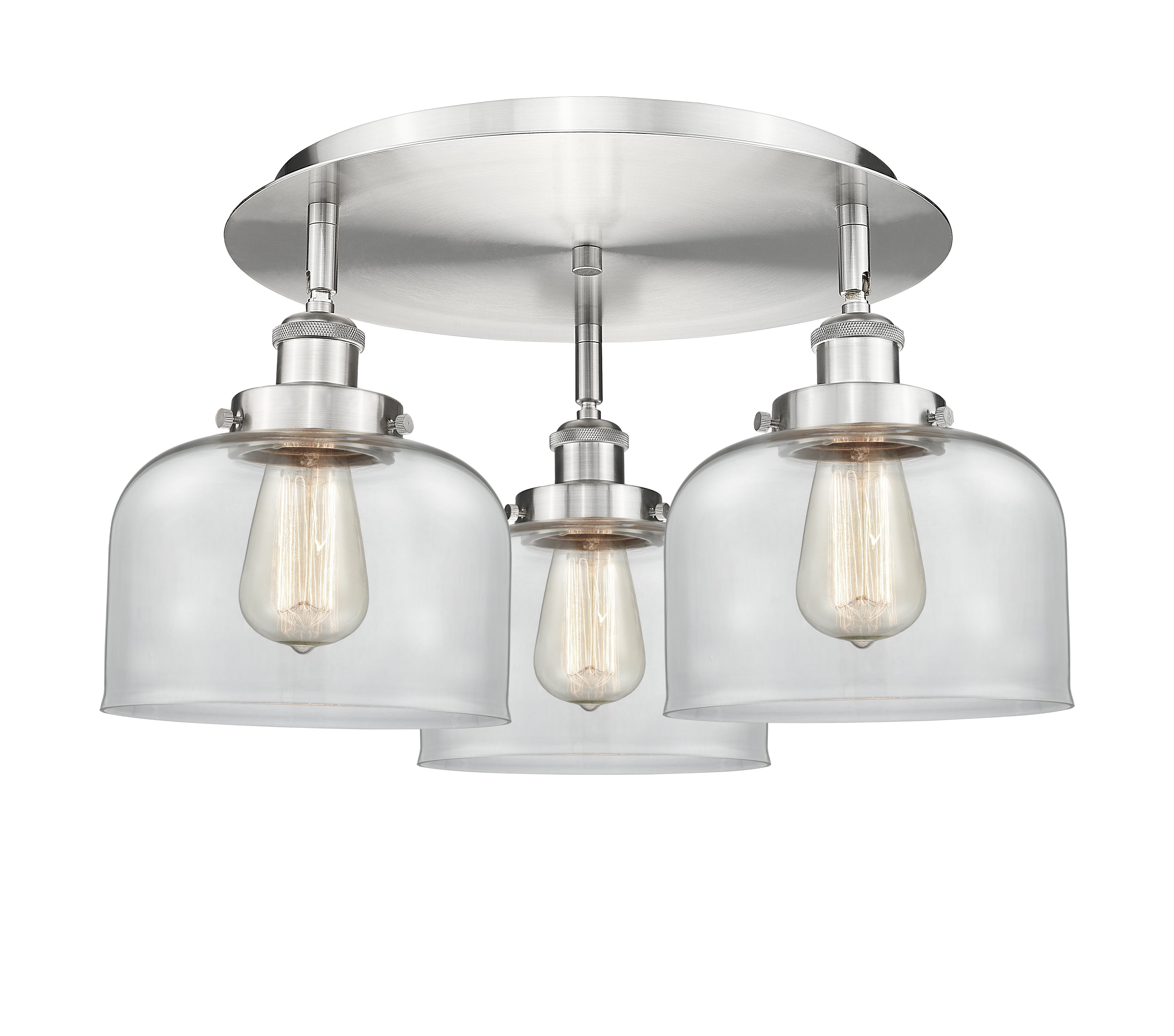 Ballston Semi-Flush Mount Satin Nickel