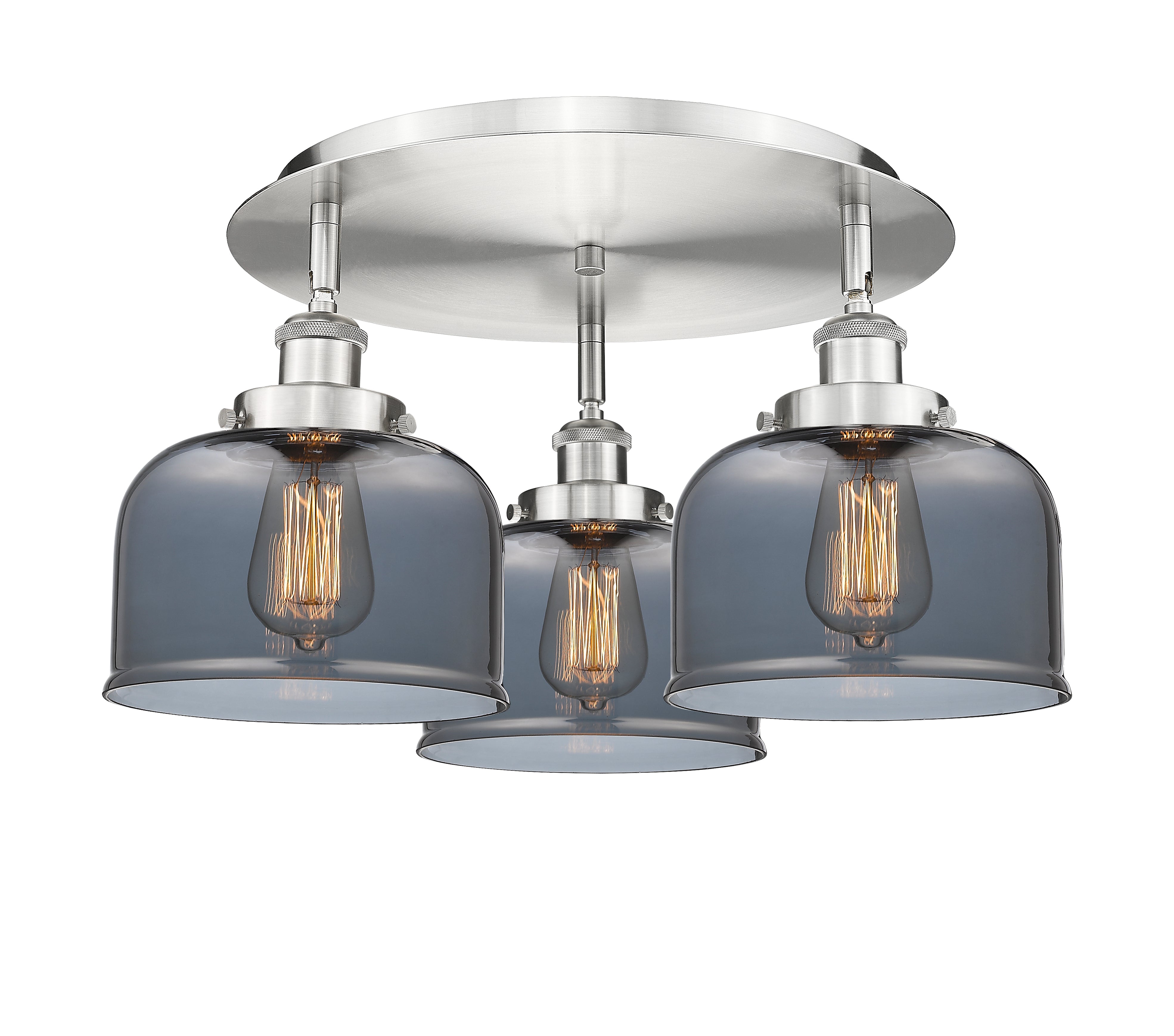 Ballston Semi-Flush Mount Satin Nickel