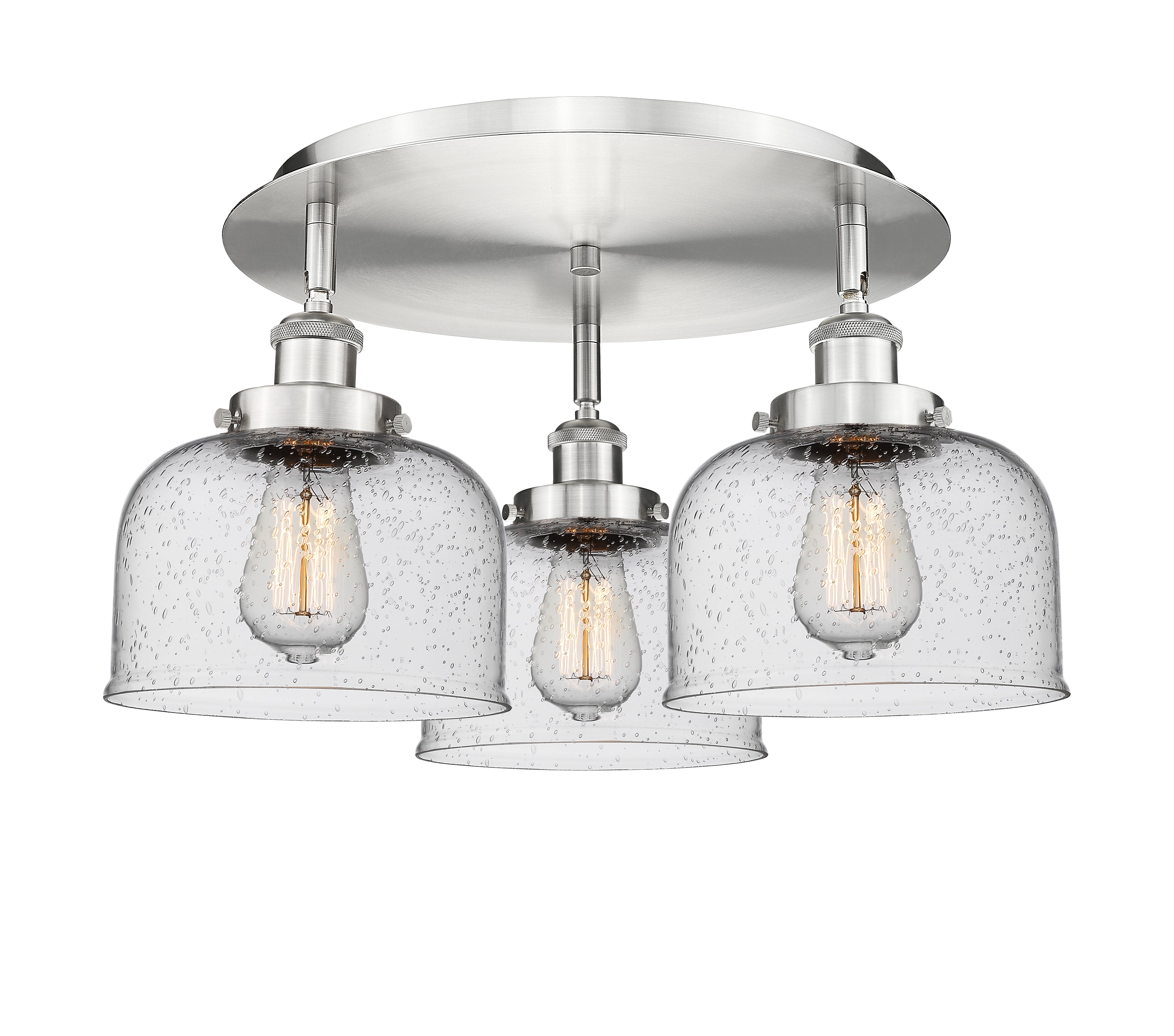 Ballston Semi-Flush Mount Satin Nickel