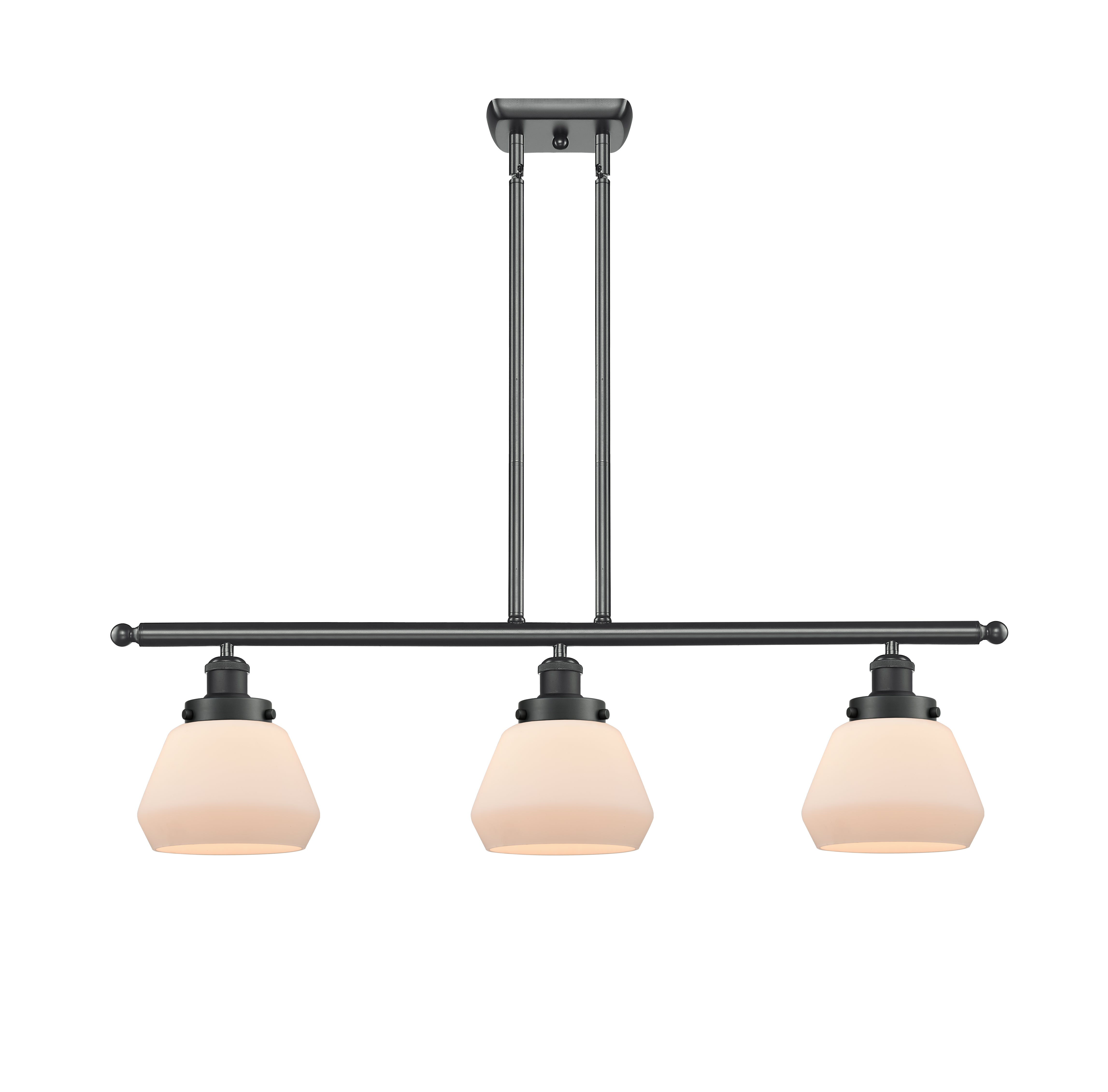 Ballston Urban Island Light Cast Steel Brass