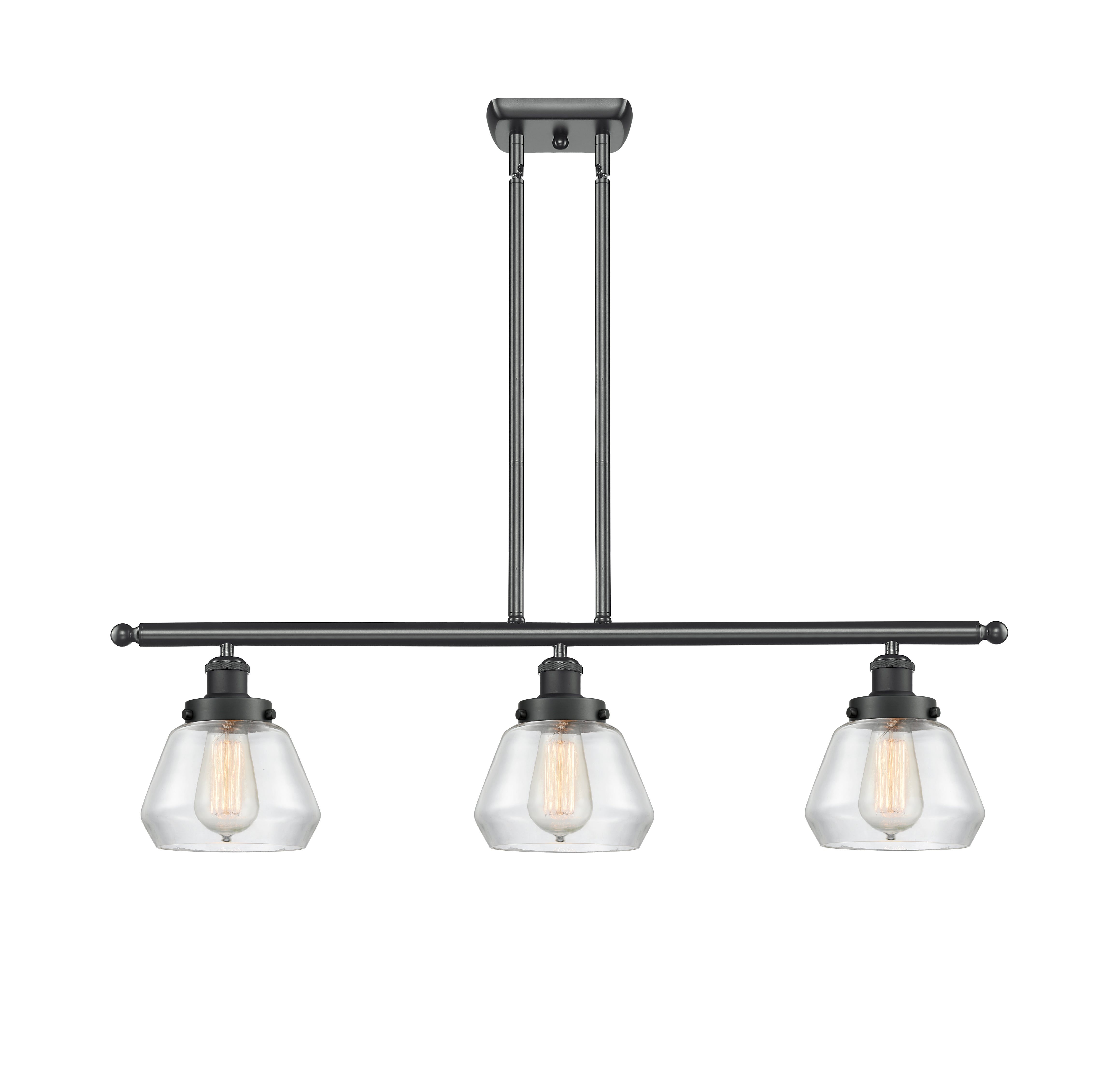 Ballston Urban Island Light Cast Steel Brass
