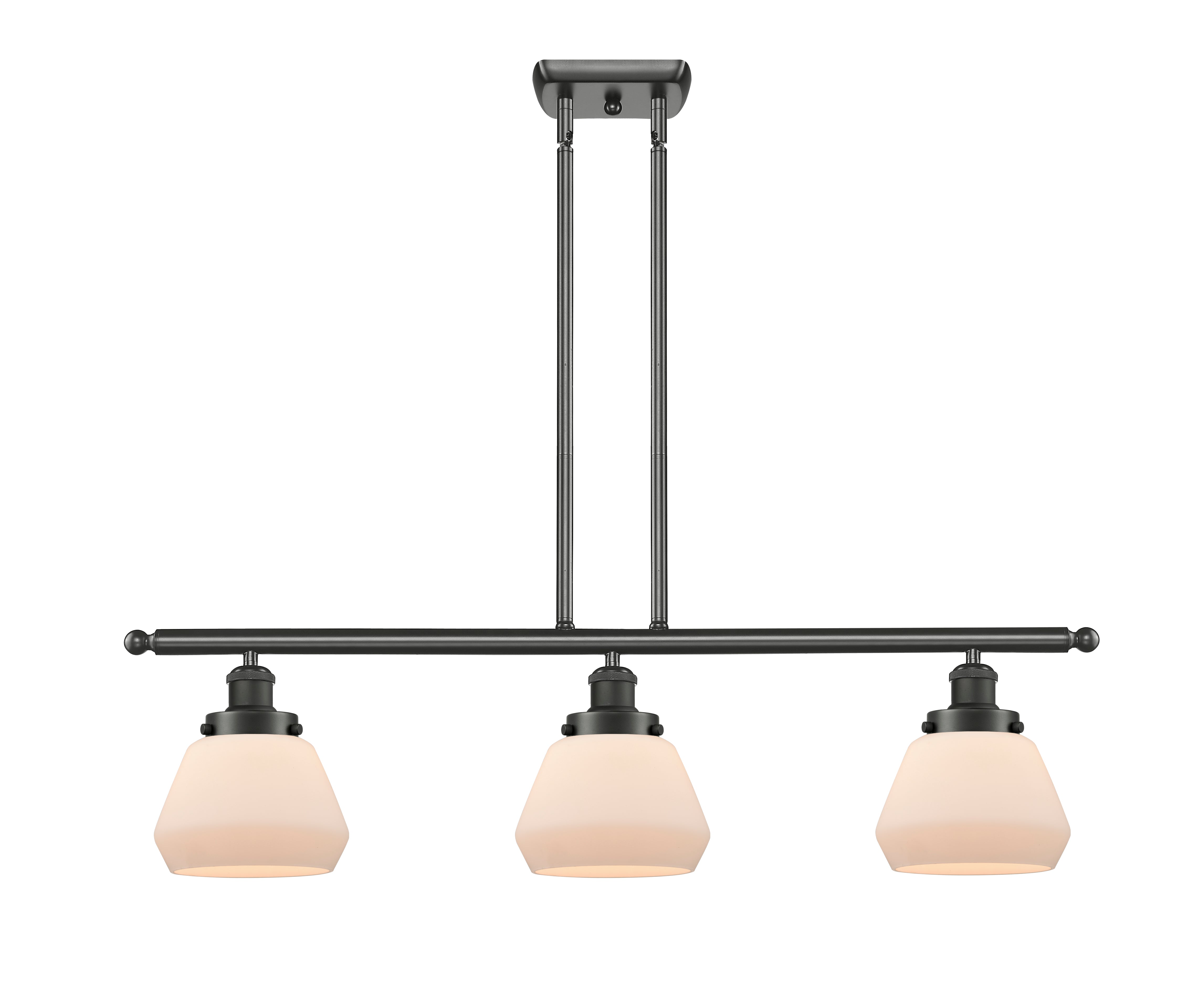 Ballston Urban Island Light Cast Steel Brass