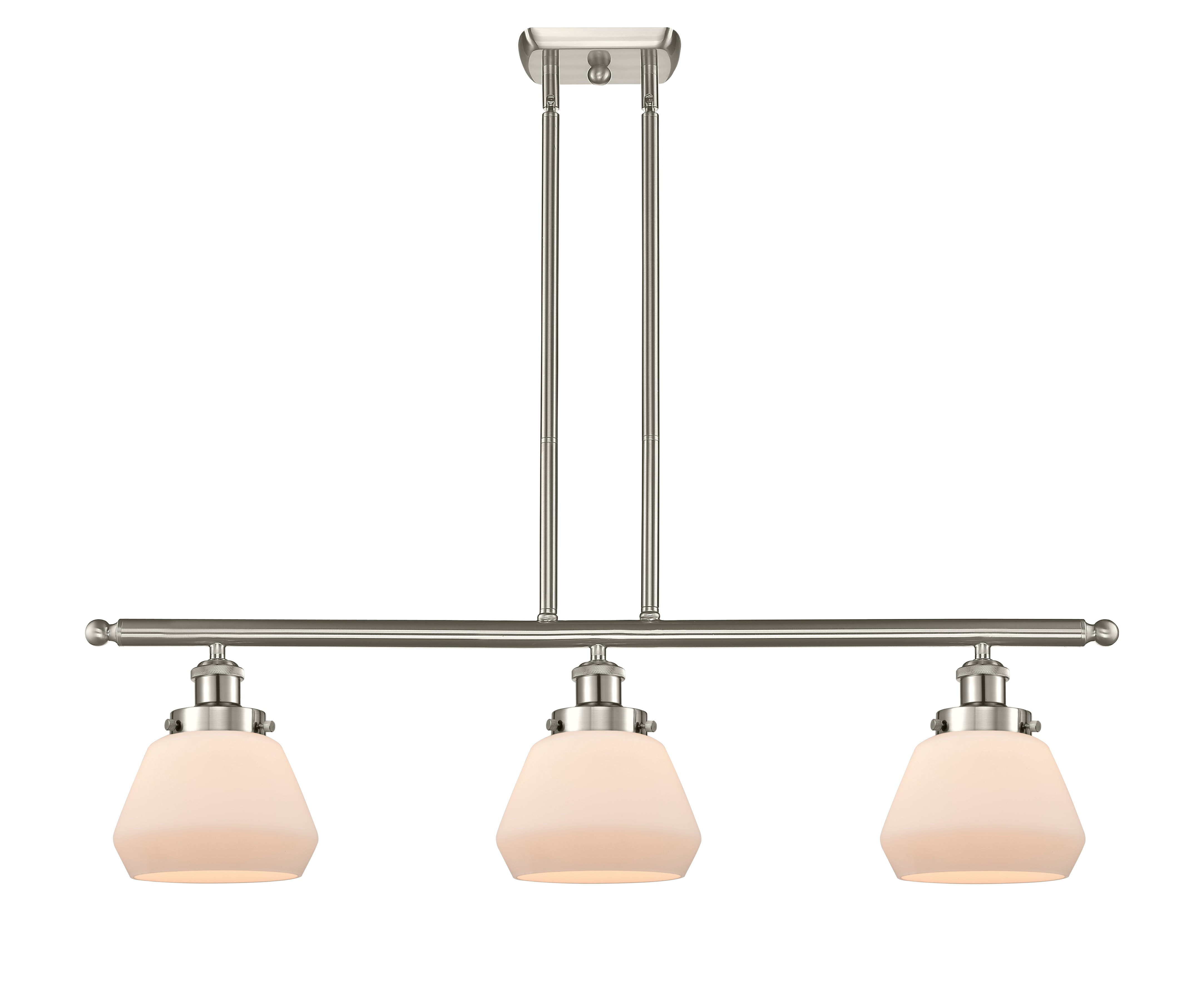 Ballston Urban Island Light Cast Steel Brass