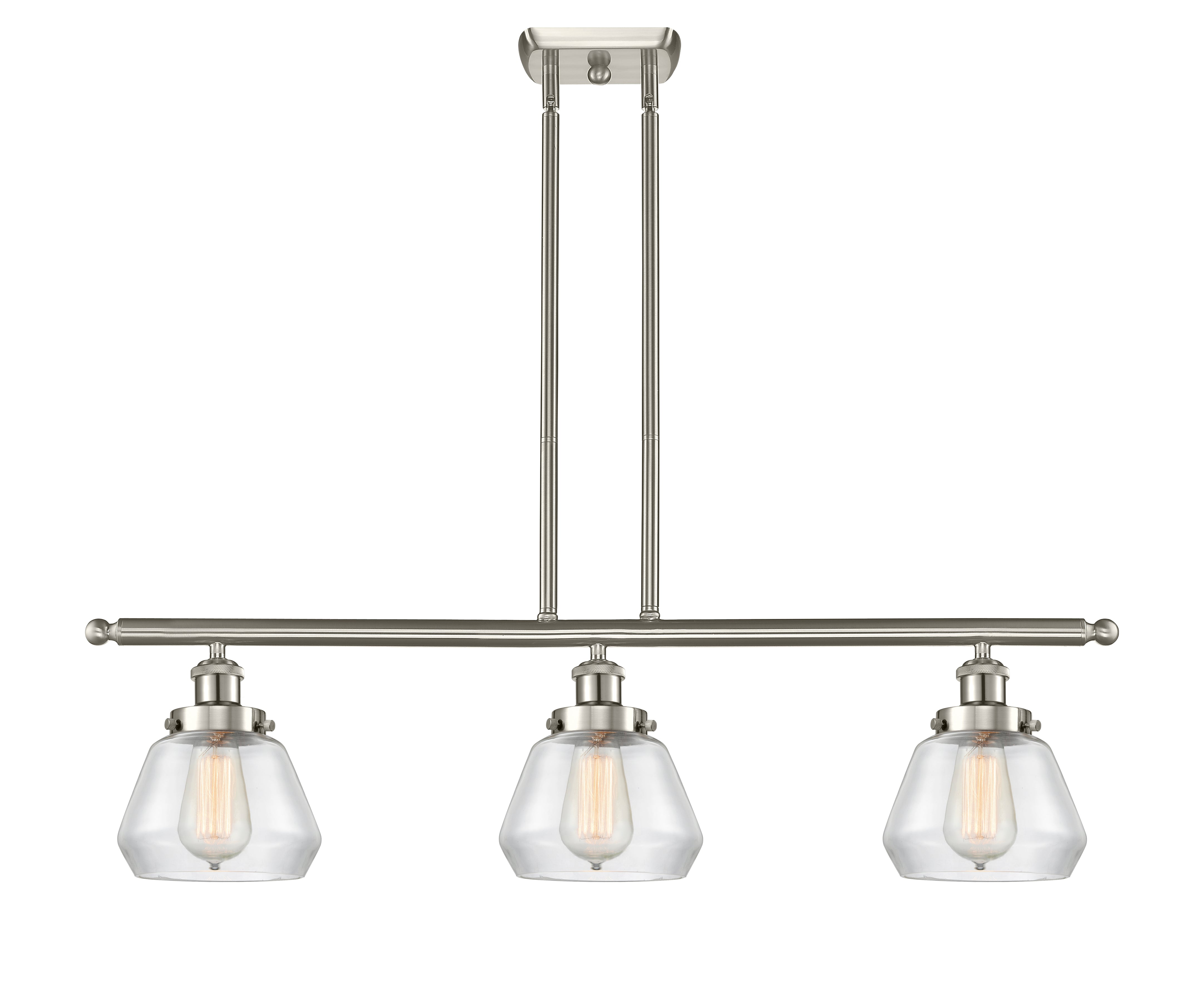 Ballston Urban Island Light Cast Steel Brass