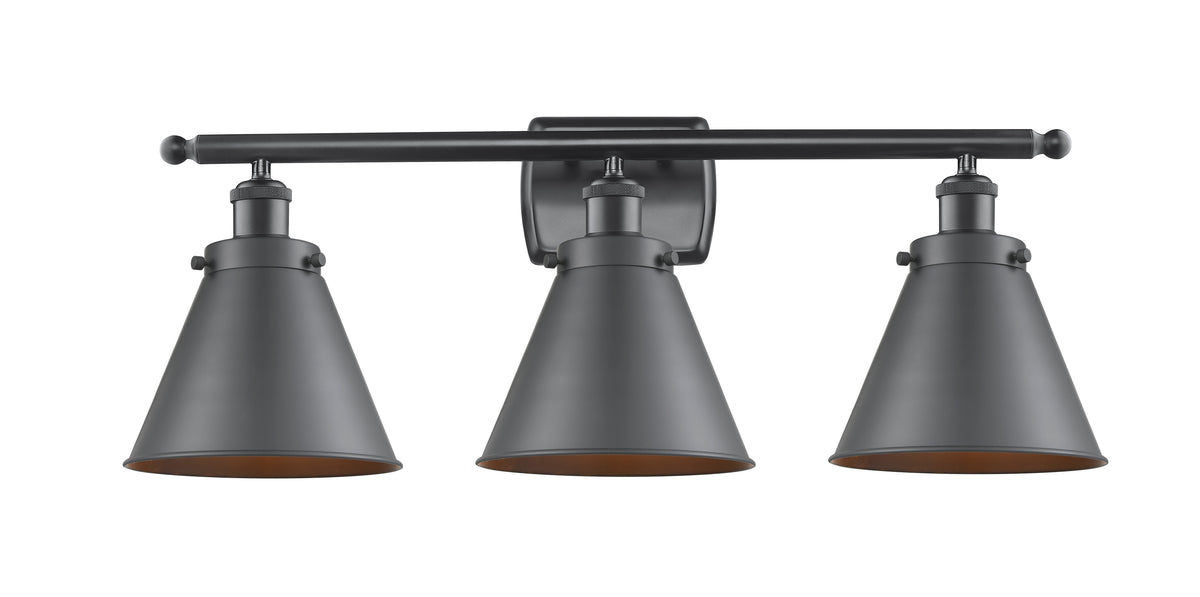 Appalachian 26-Inch 3-Light Bath Vanity Light with LED Bulbs 10.5-Inch High 8-Inch Extension