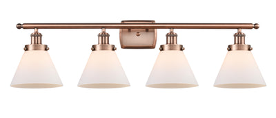 Cone 38-Inch 4-Light Bath Vanity Light with LED Bulbs