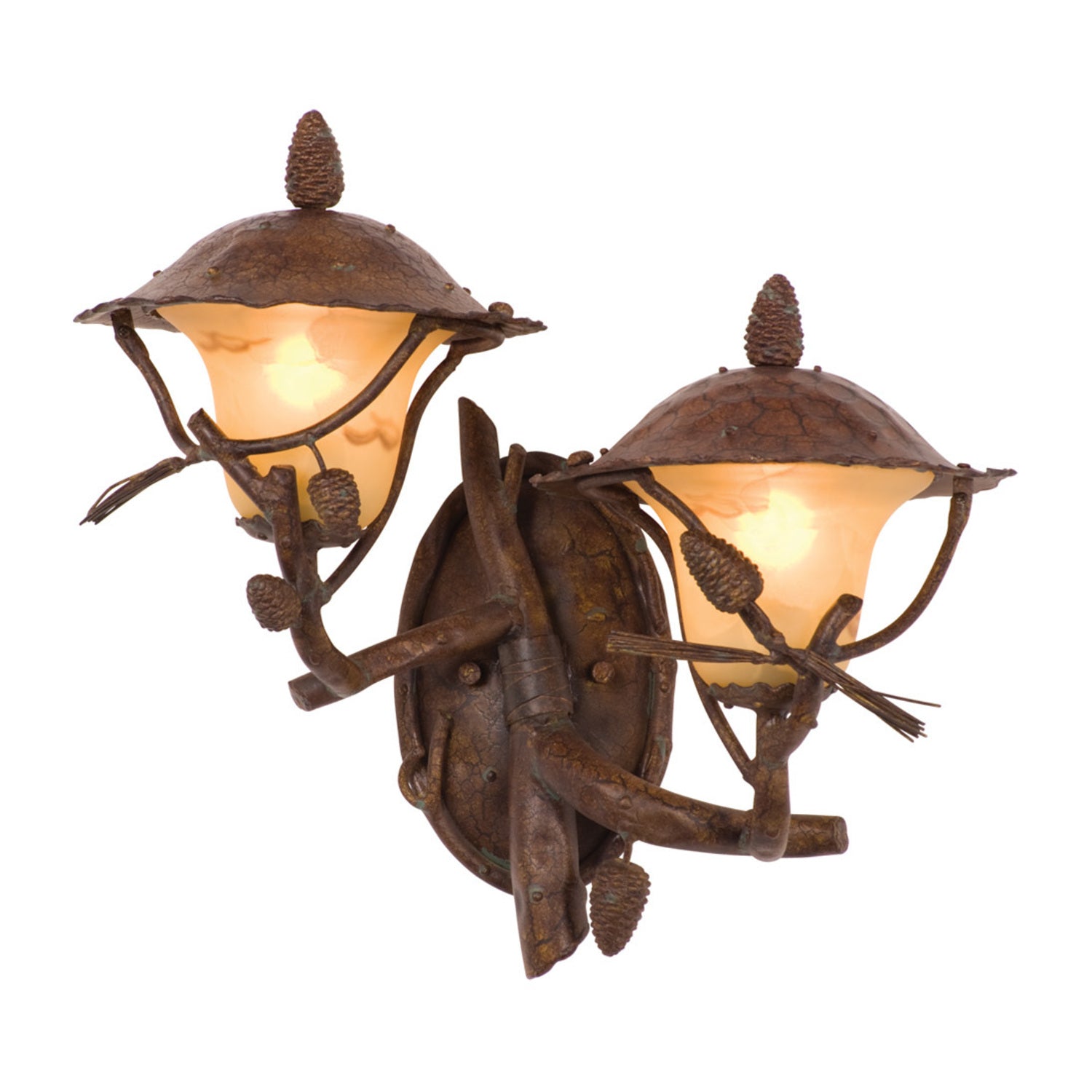 20'' Ponderosa Outdoor 2 Light Ponderosa Wall Sconce